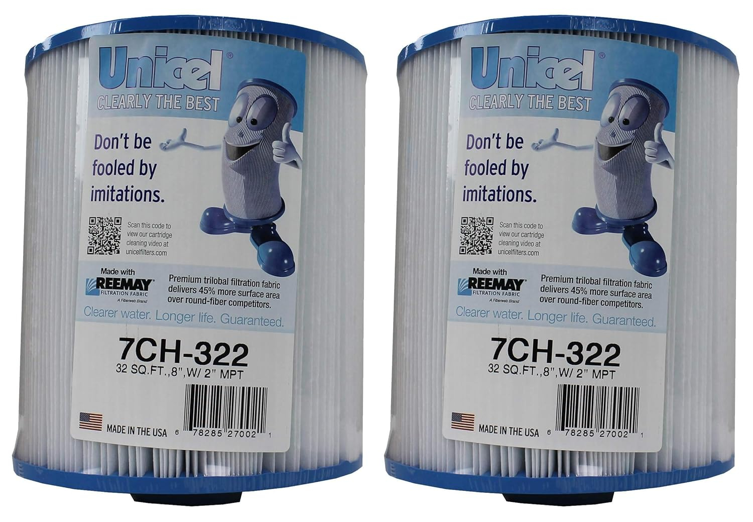 Unicel 7CH-322 32 Sq Ft Spa Filter Cartridges