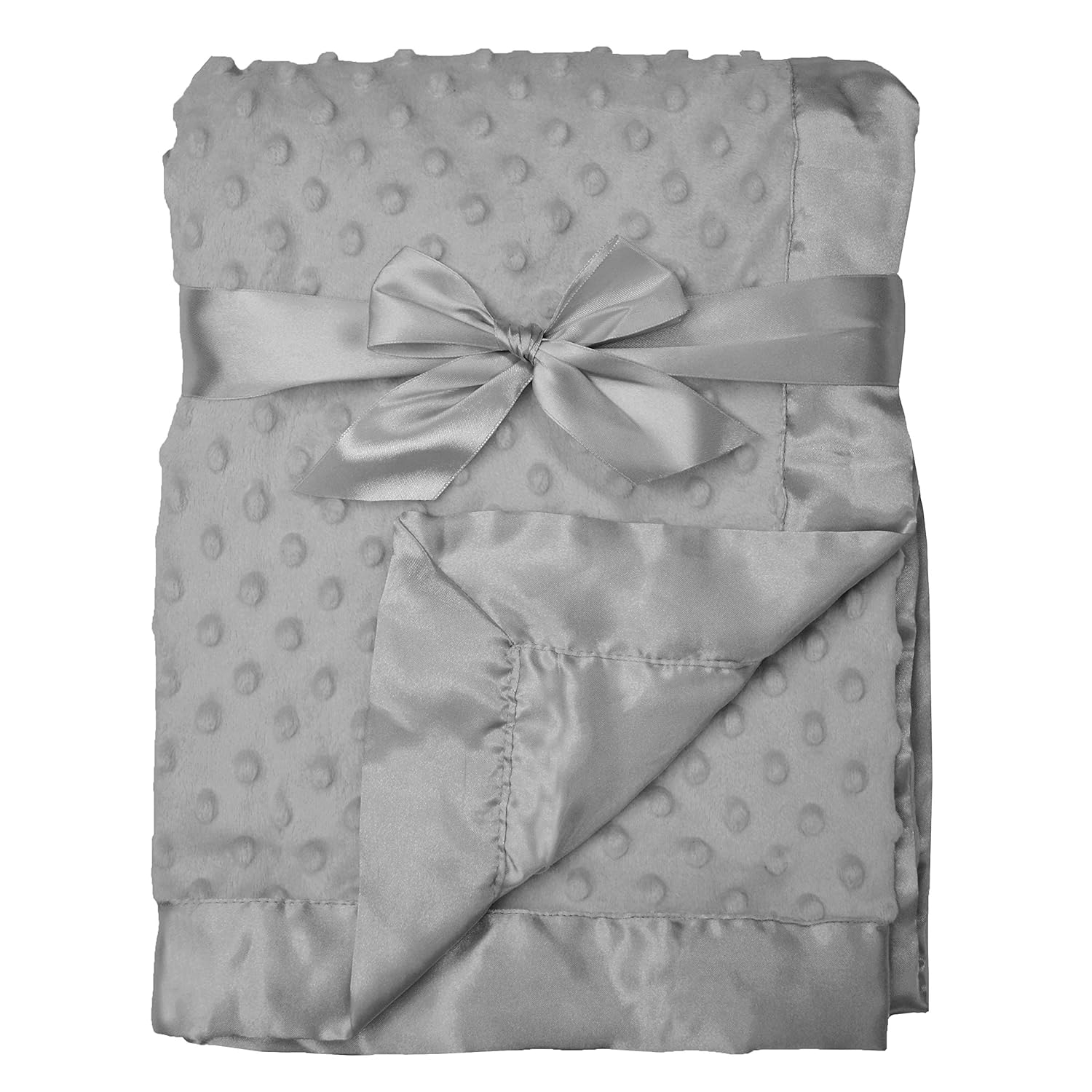 American Baby Company Heavenly Soft Chenille Blanket Set, Gray, for Boys & Girls