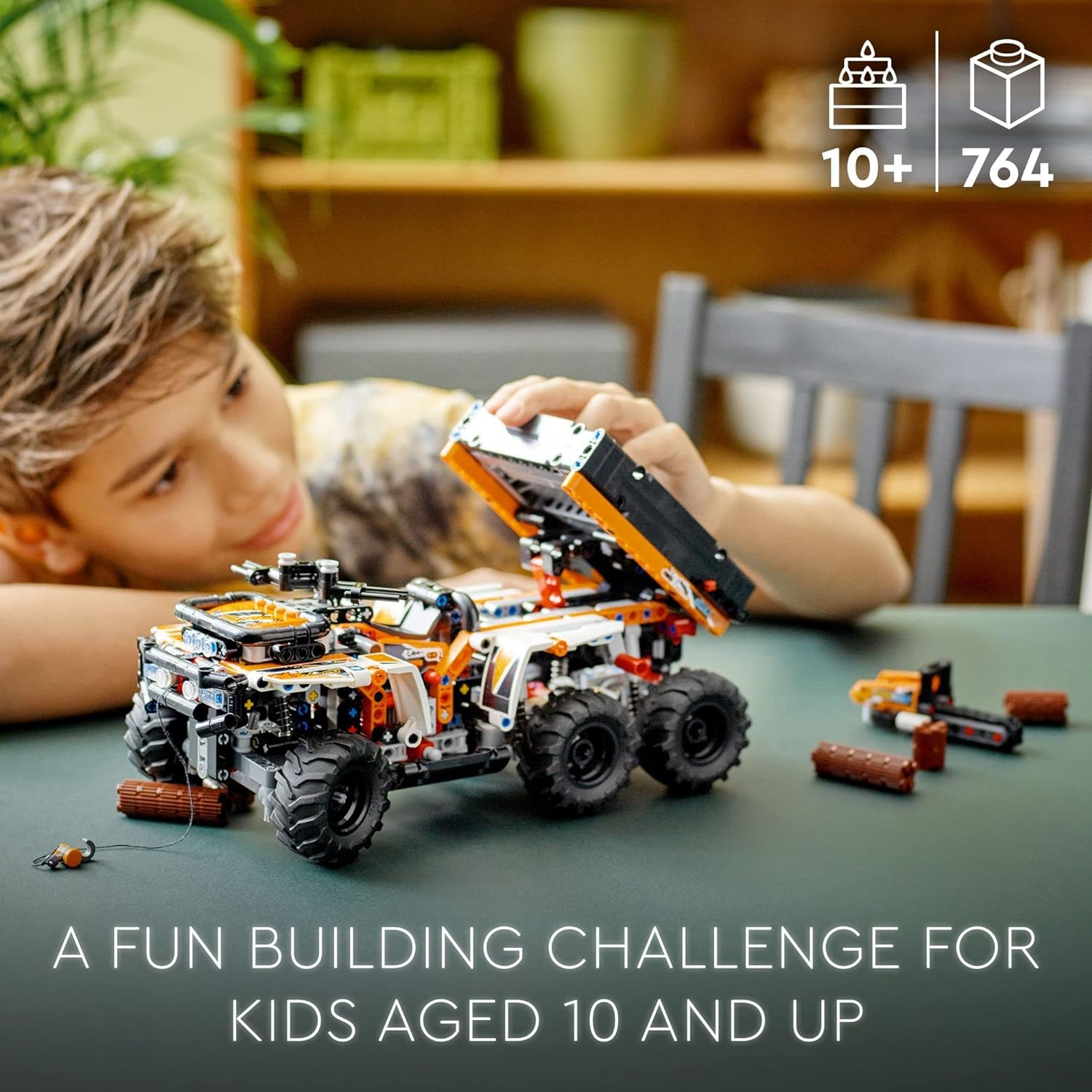 LEGO Technic All-Terrain Vehicle 42139, 6-Wheeled Off Roader Model Truck Toy, ATV Construction Set, Birthday Gift Idea for Kids, Boys and Girls