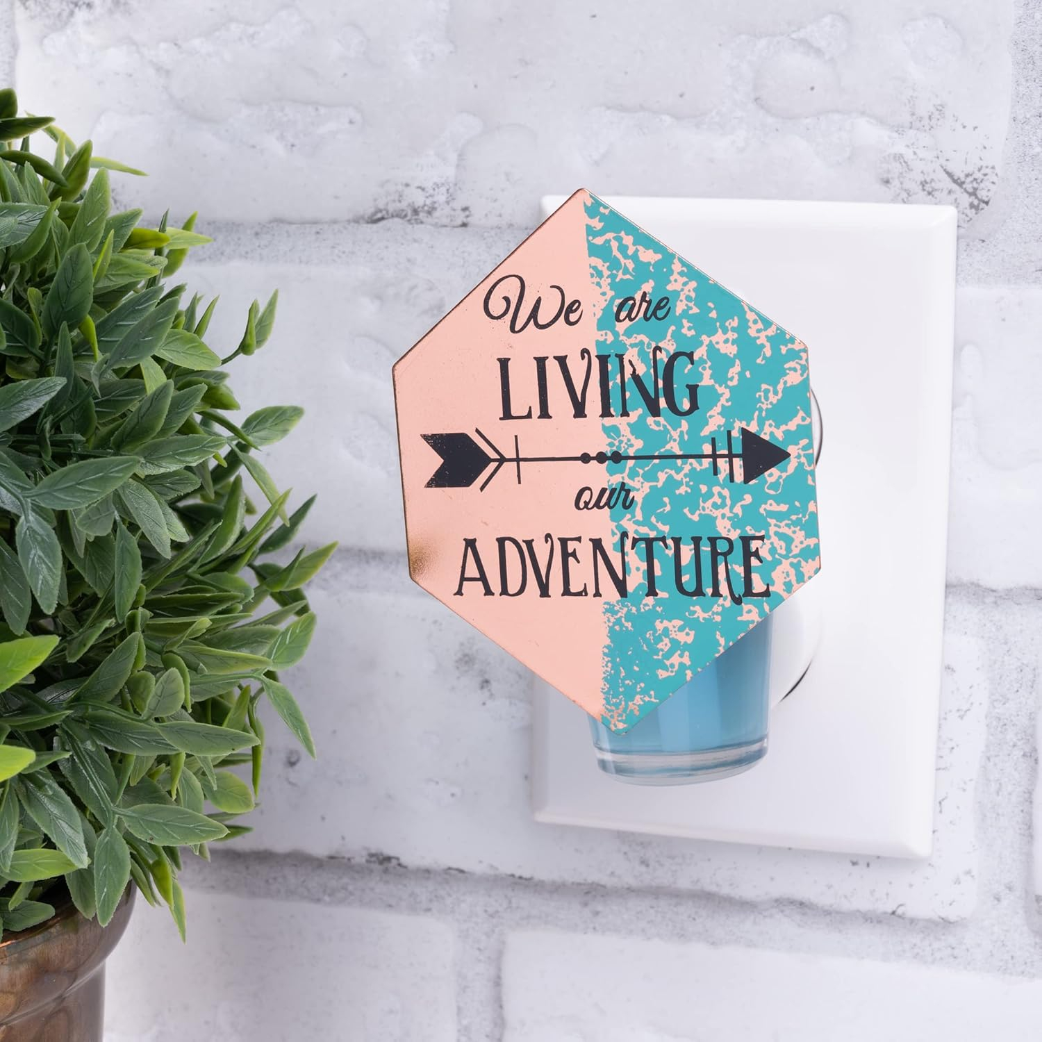 Living Adventure Copper and Teal Plug-in Oil Diffuser