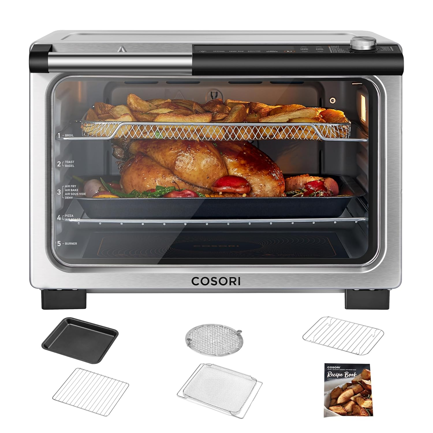 COSORI 26-Quart Stainless Steel Digital Air Fryer Oven