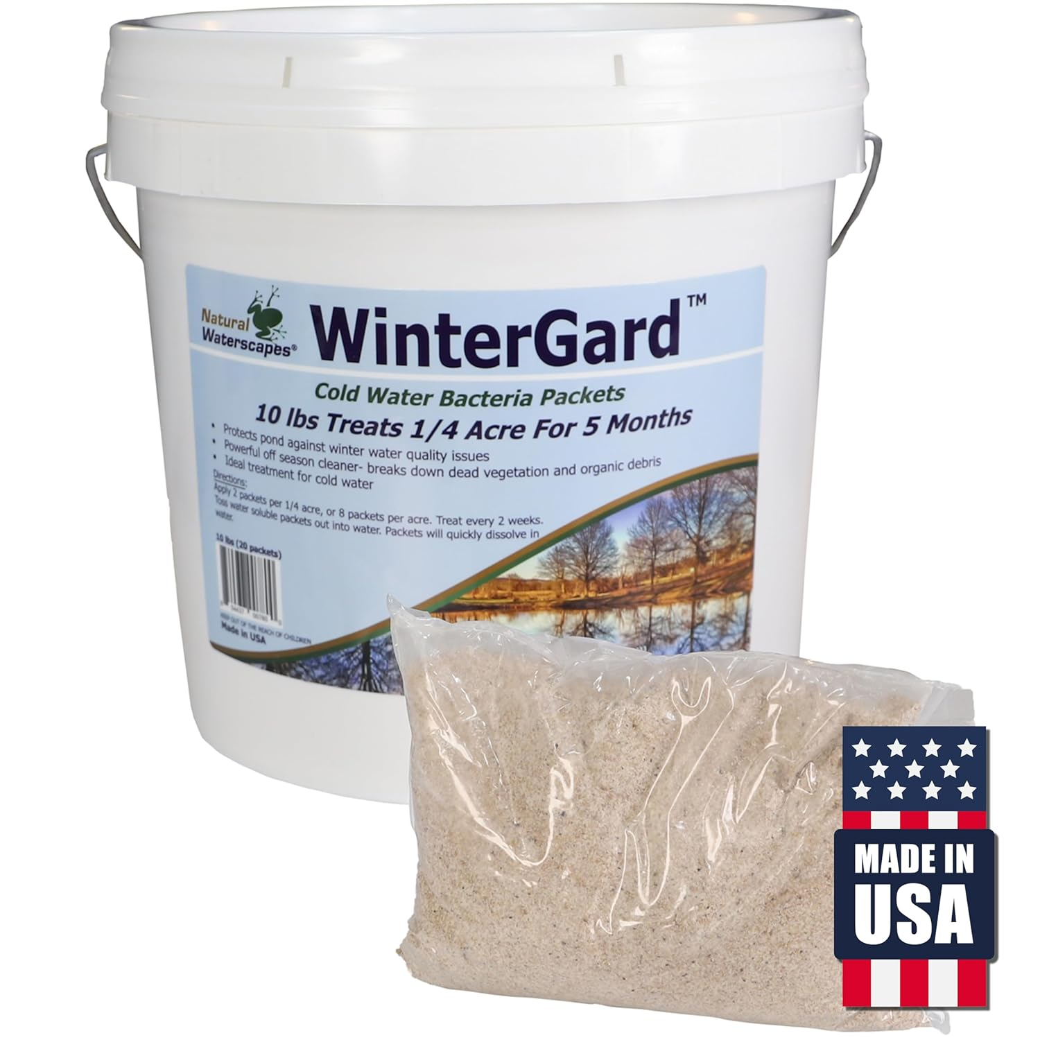 Natural Waterscapes WinterGard Cold Water Bacteria 10 lb Winter Pond Treatment