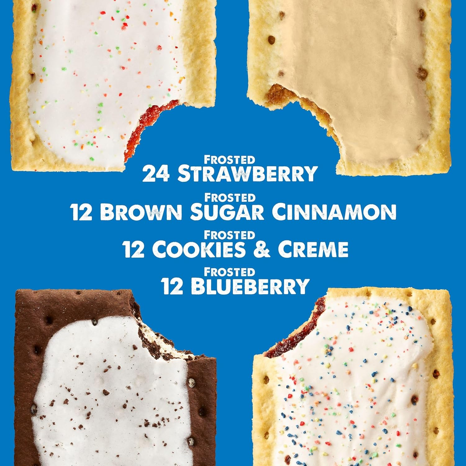 Pop-Tarts Toaster Pastries, Breakfast Foods, Kids Snacks, Variety Pack (60 Pop-Tarts)