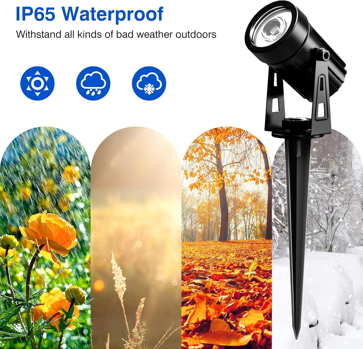 outdoors Solar Spotlights IP65 LED Lights Outdoor Landscaped Courtyard Garden Solar lamp