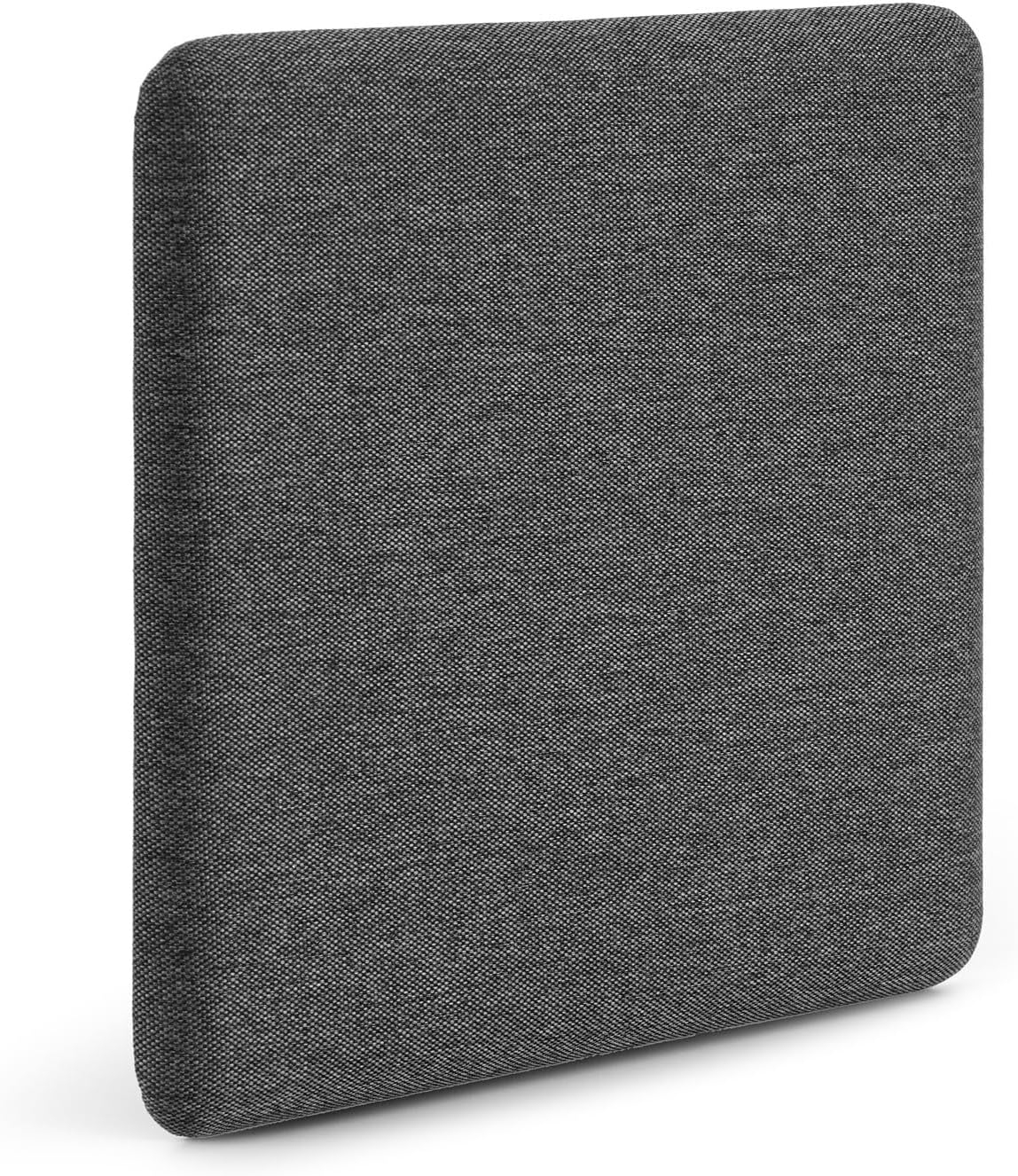 Poppin Fabric Pinboard - Small Bulletin Board, Pinboard for Walls and Refrigerators - Includes 3 Mounting Options (Adhesive Strips, Magnets, and Screws) - 12.5" Square (Dark Grey)