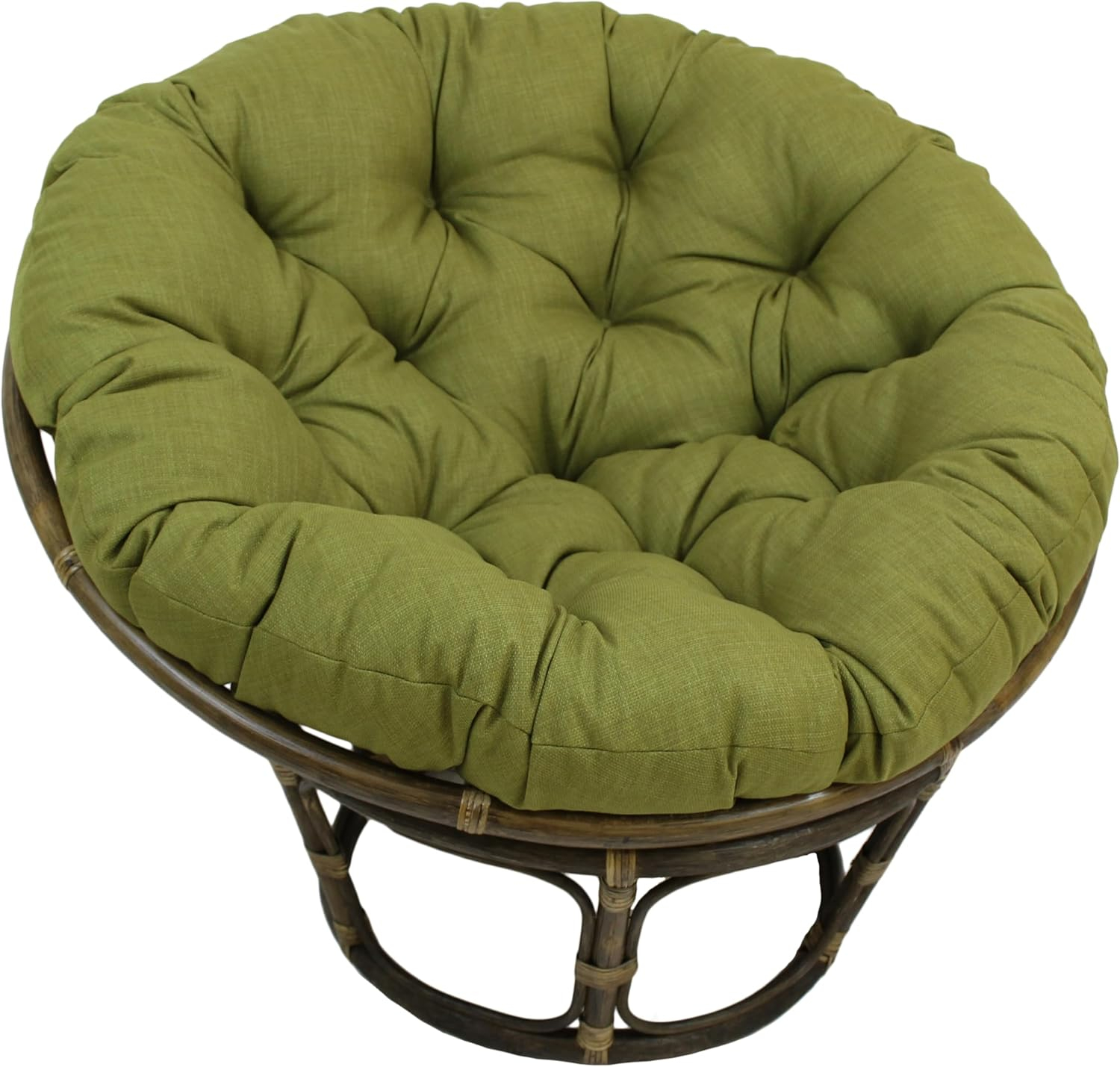Avocado Green Polyester Outdoor Papasan Chair Cushion