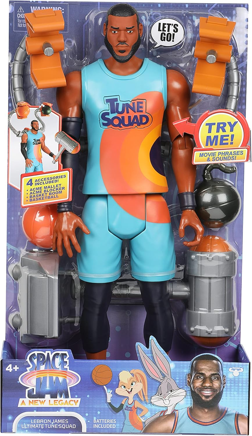 Space Jam Lebron James 12" Action Figure with Accessories