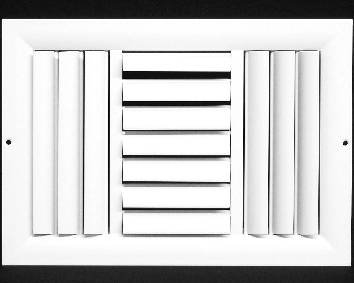 10" x 6" - 3-Way Air Vent - Adjustable Aluminum Curved Blades - Maximum Air Flow - HVAC Grille