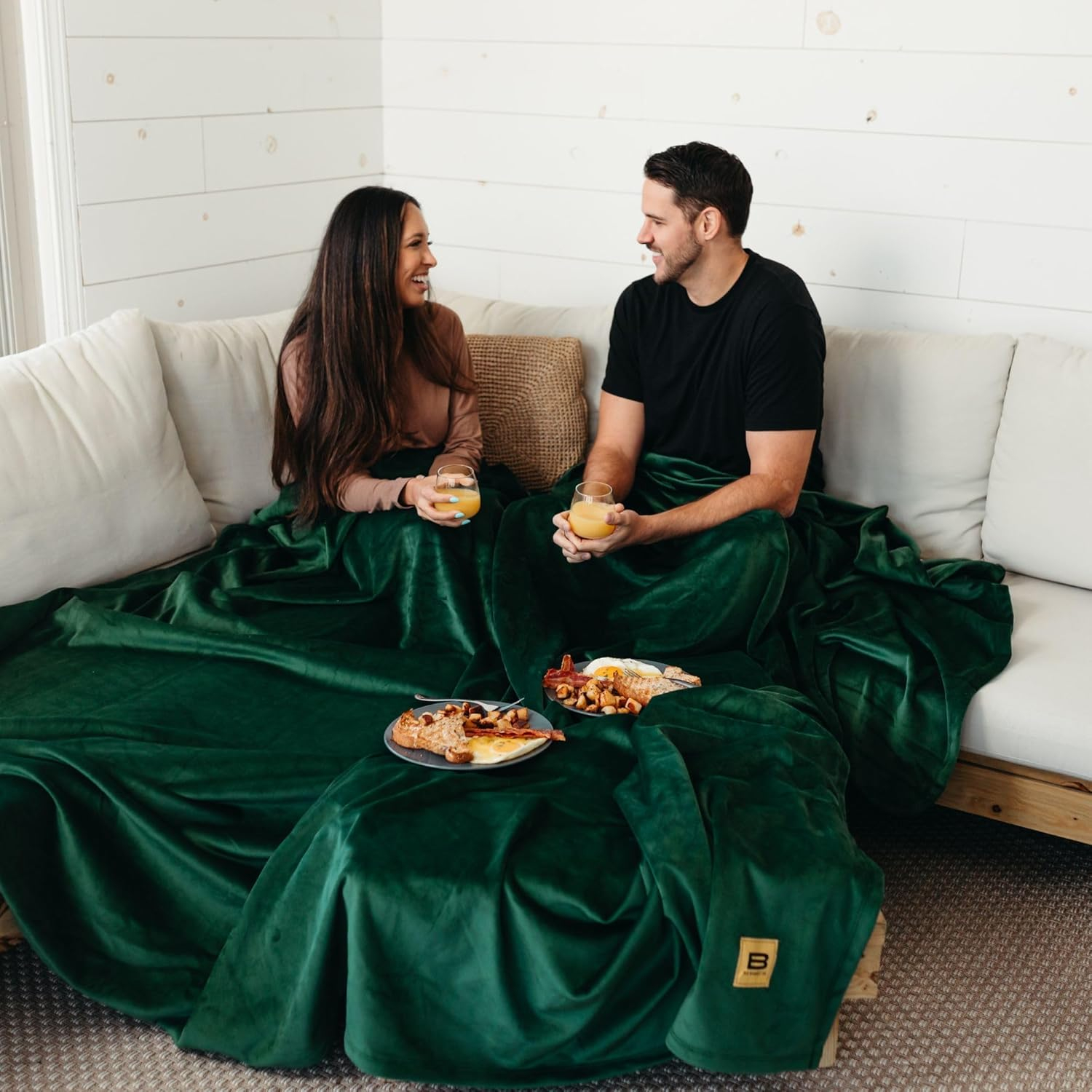 Big Blanket Co Original Stretch Forest | Extra Large Blanket | 100 Square Feet | Soft, Giant Blanket That Fits The Whole Family | The Biggest, Best Blanket of 2025