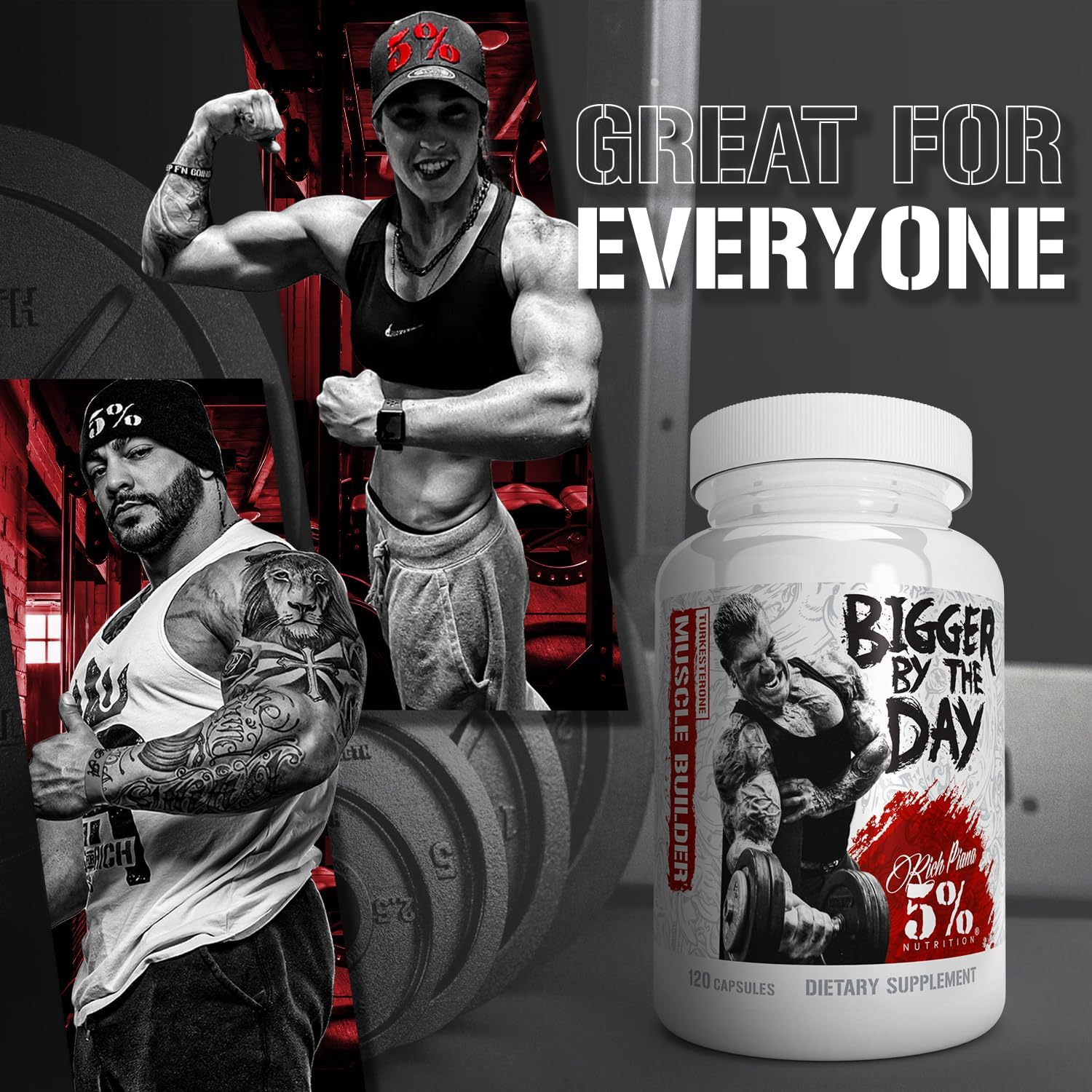 Bigger By The Day Muscle Builder Capsules with Turkesterone