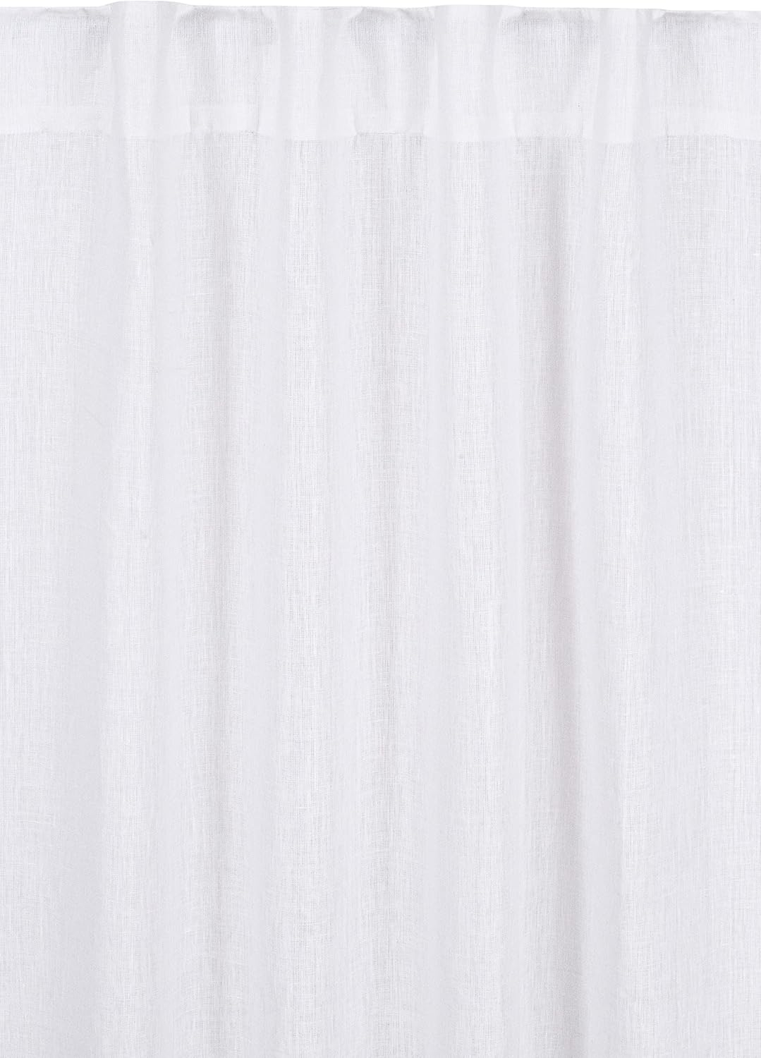 Bedding Craft Farmhouse Curtains 50x84 inch White Textured Slub Tab Top Window Panels for Bedroom Living Room Modern Rustic Country Home Décor Elegant Drapes