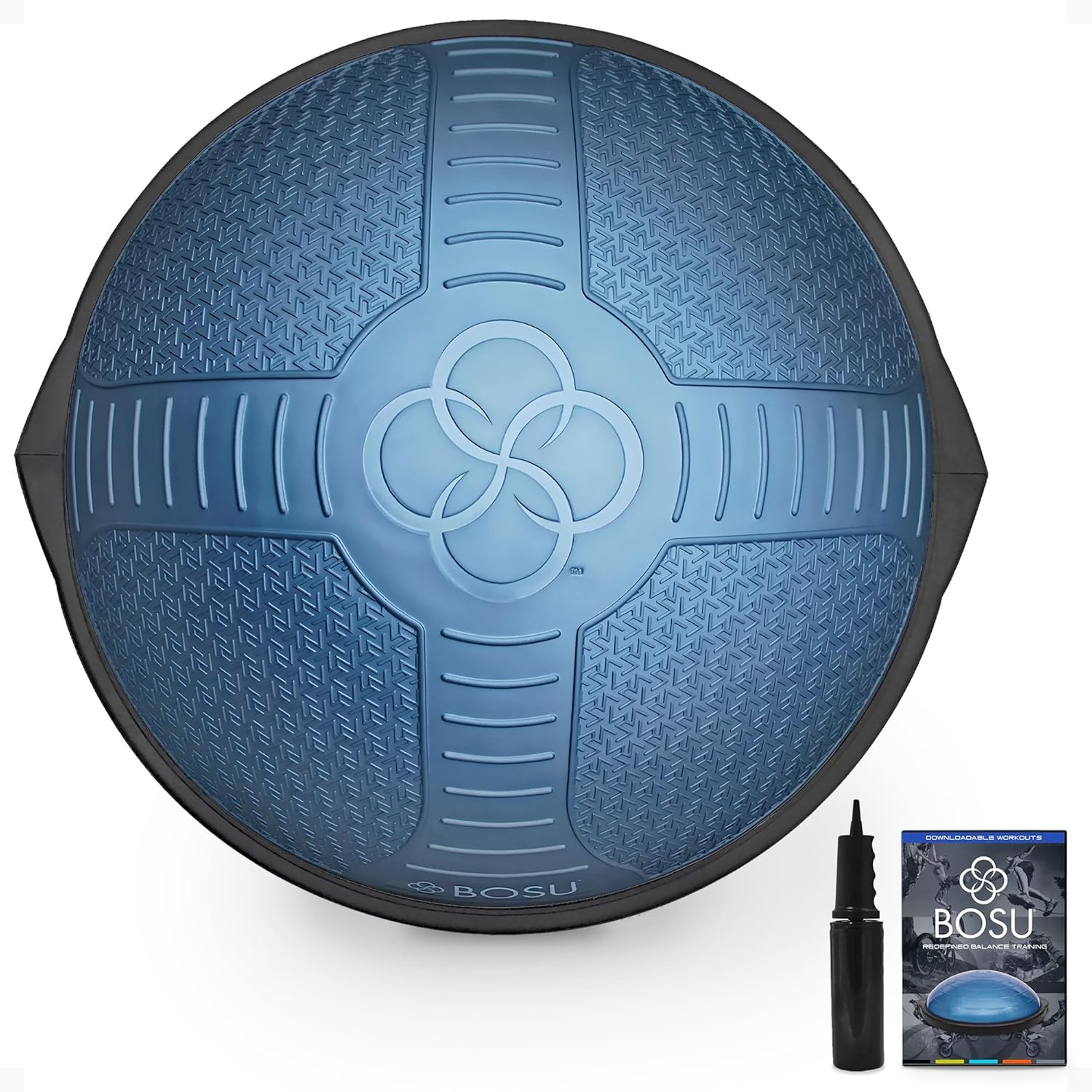 Bosu Home Balance Trainer for Strength, Flexibility, and Cardio, Blue