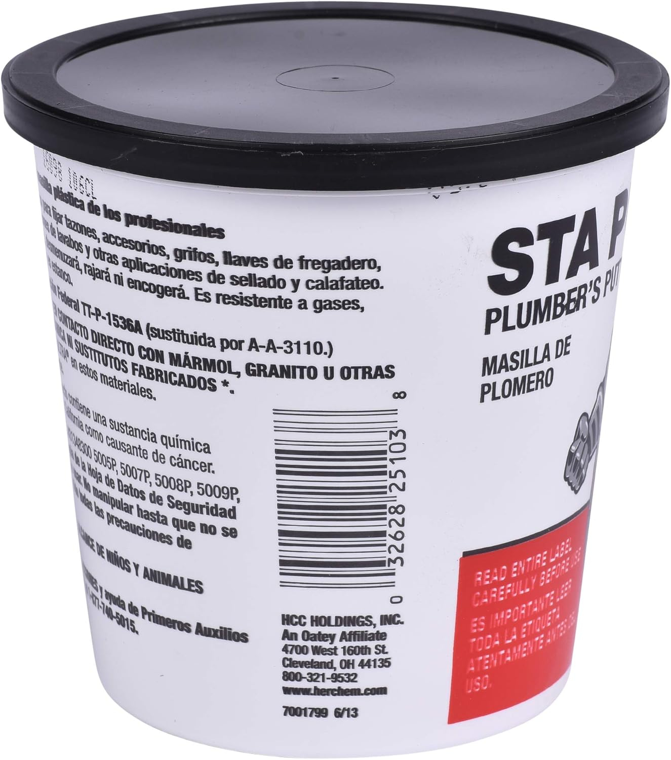 Hercules Beige 3 lb Plumber's Putty for Sealing Fixtures