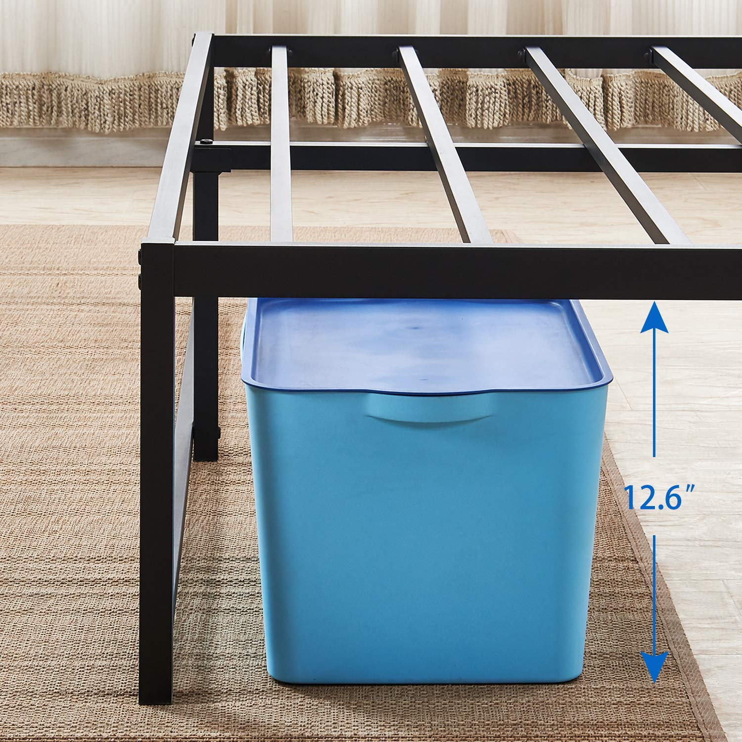 Kselythan Metal Bed Frame,Low Profile Platform Bed,Metal Slat Support,No Box Spring Needed,Easy Assembly