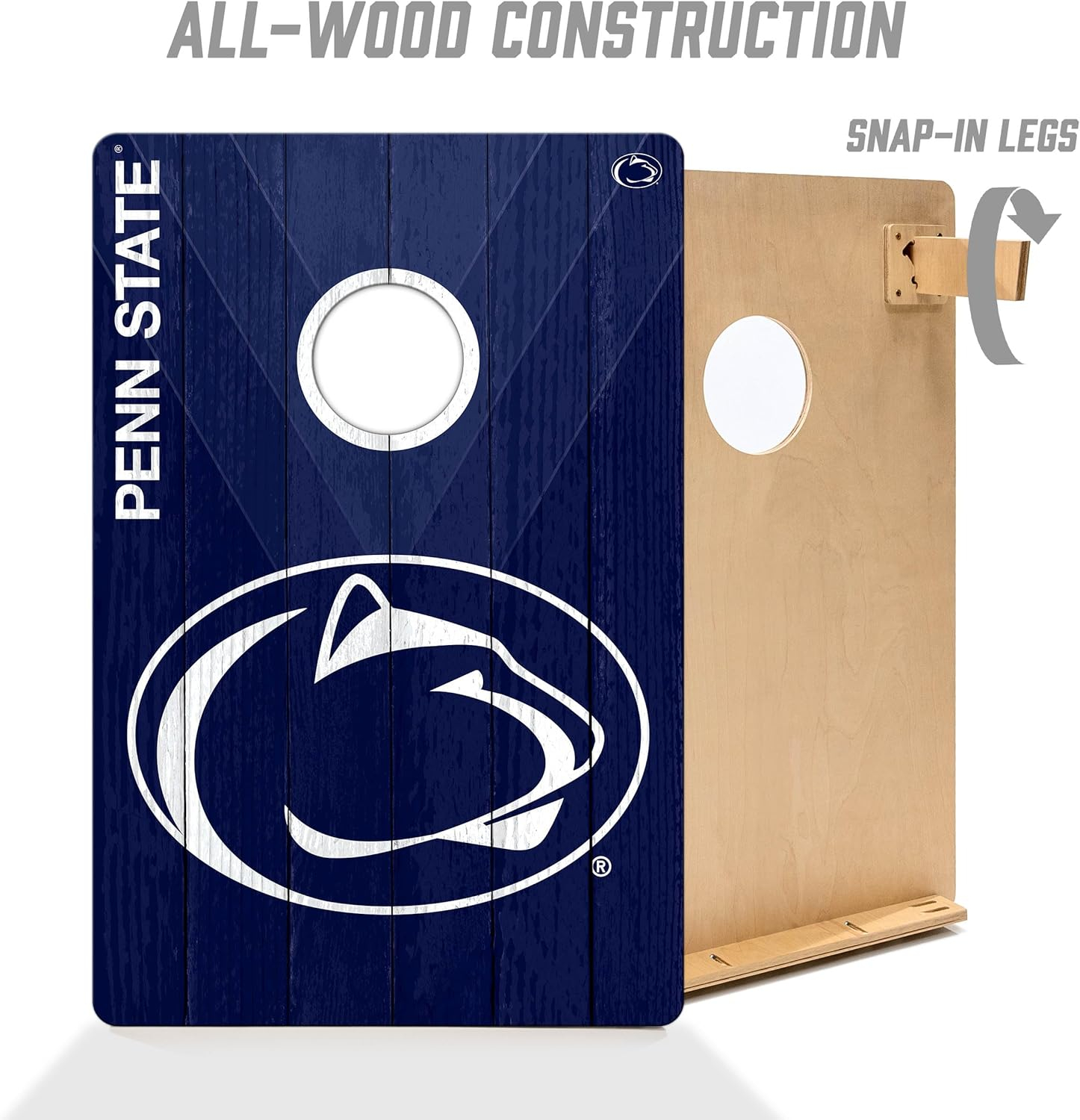 YouTheFan NCAA 2’ x 3’ Wood Cornhole Game with Logo Bags