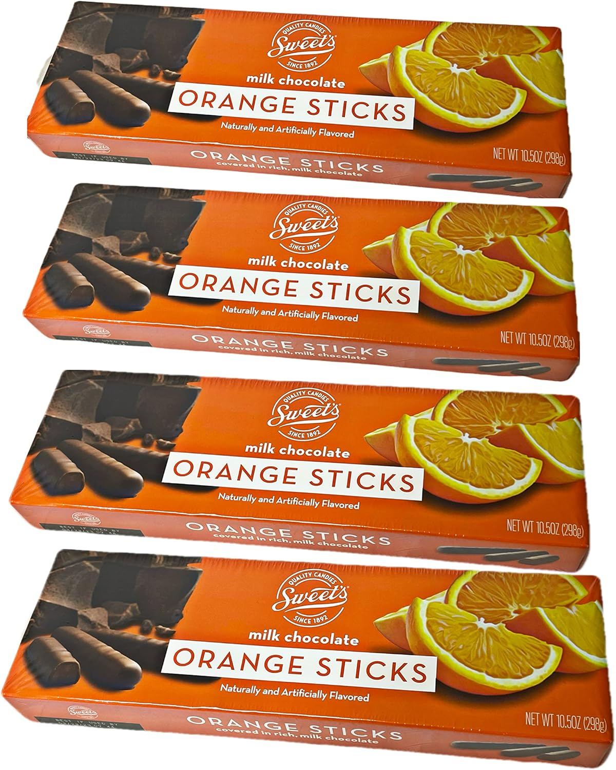 Sweet's Milk Chocolate Orange Sticks Box, 10.5 oz.