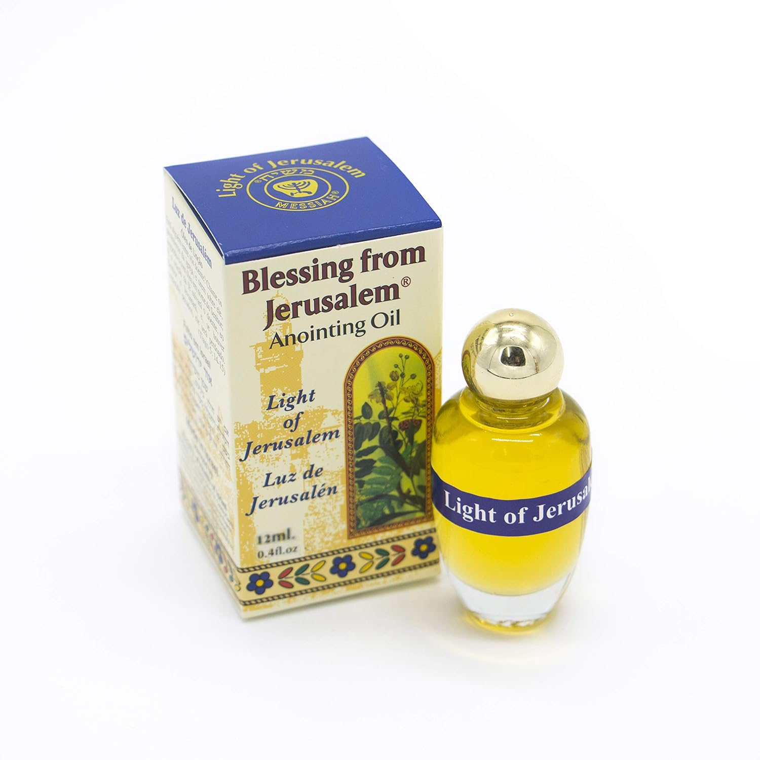 Ein Gedi Anointing Oil 12ml - 0.4oz From Holyland Jerusalem (Light of Jerusalem)