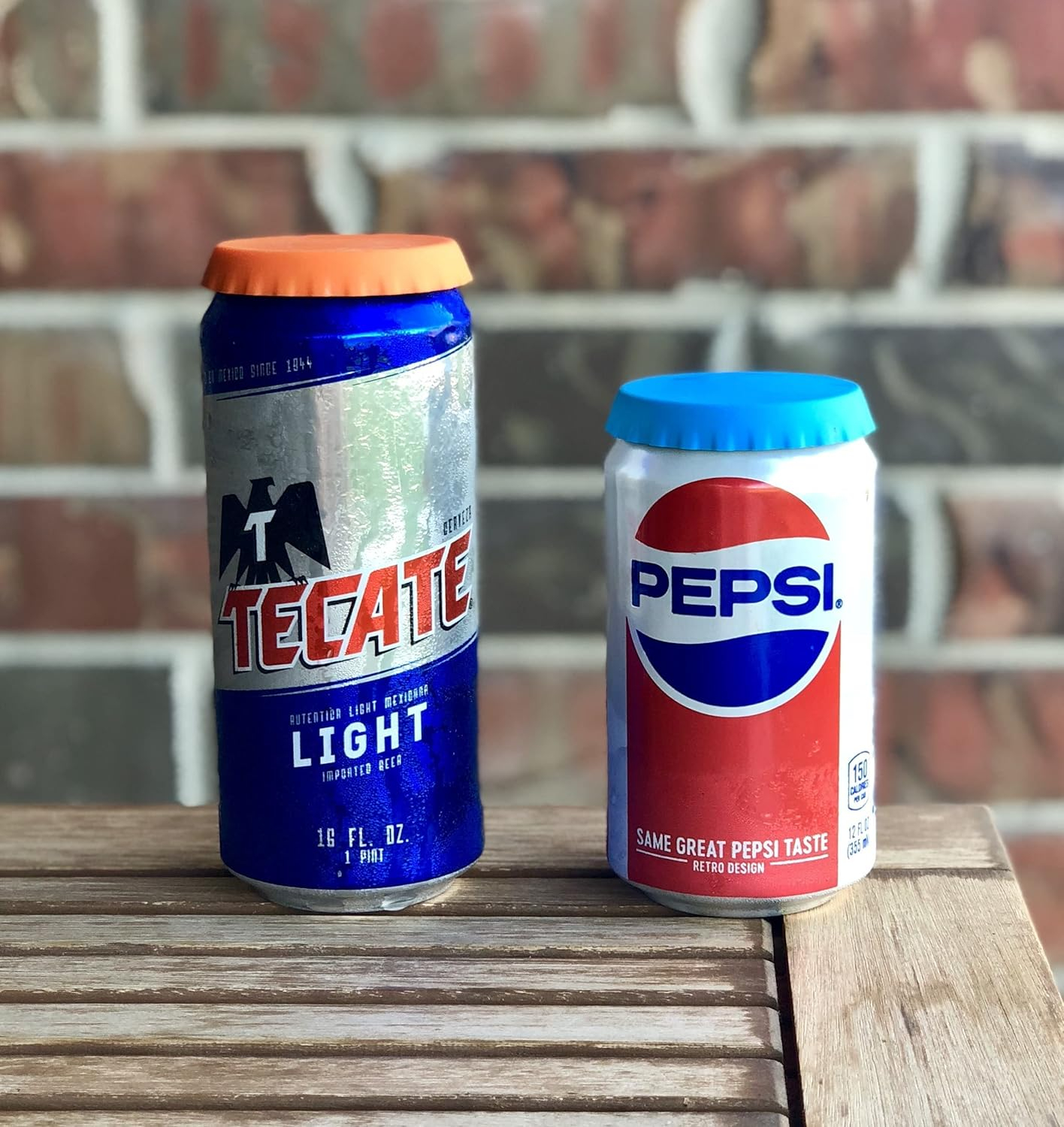 Assorted Silicone Round Can Lids for Soda and Beer (6 Pack)