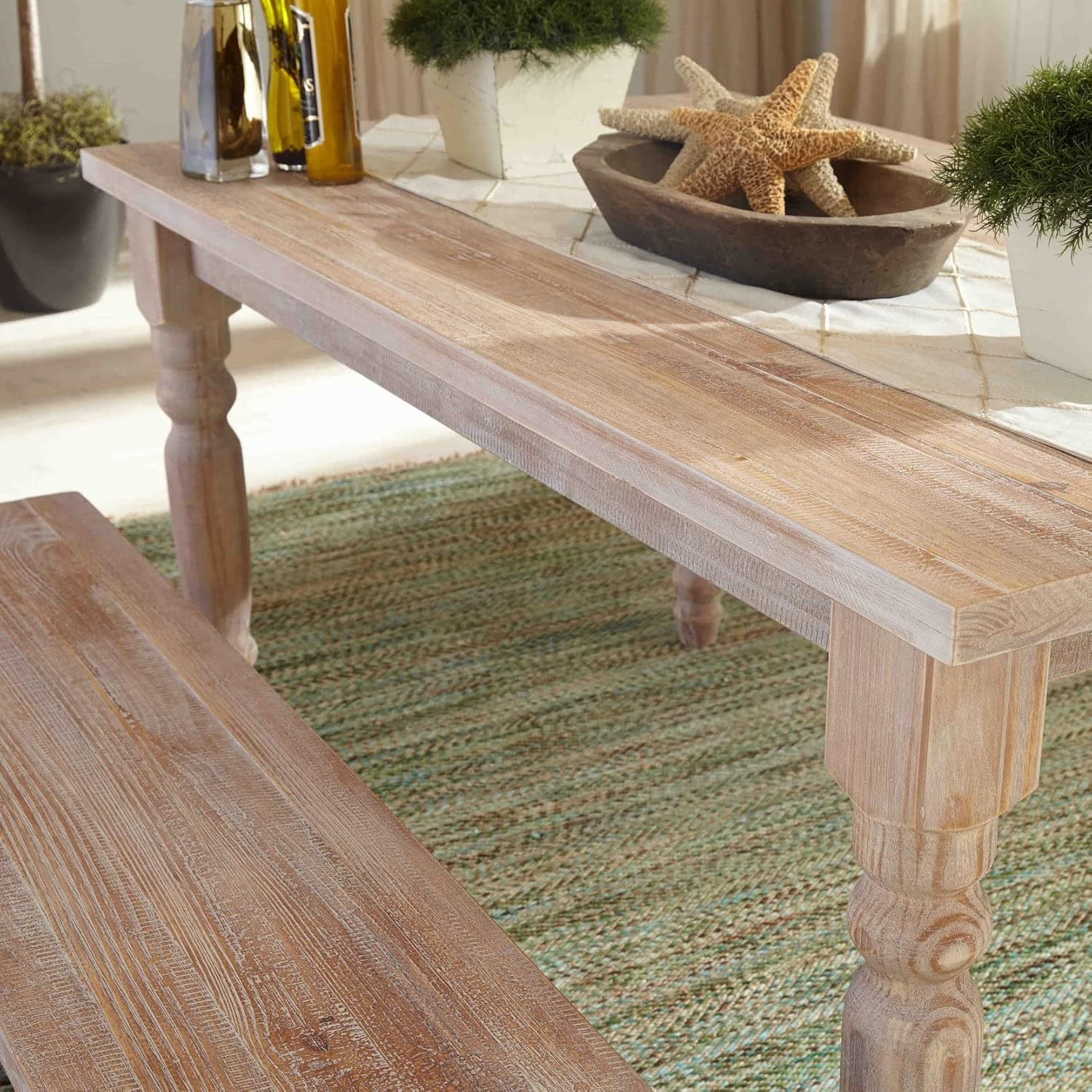 Grain Wood Furniture Valerie Original Solid Wood 63" Dining Table, Barnwood