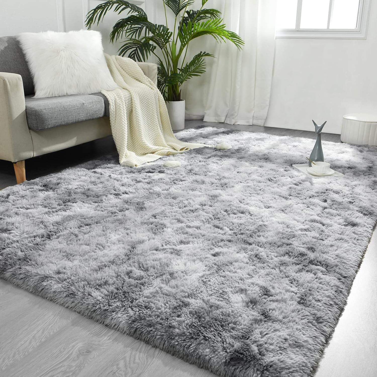 nuLOOM Cloud Shag Accent Rug, 3x5, Gray