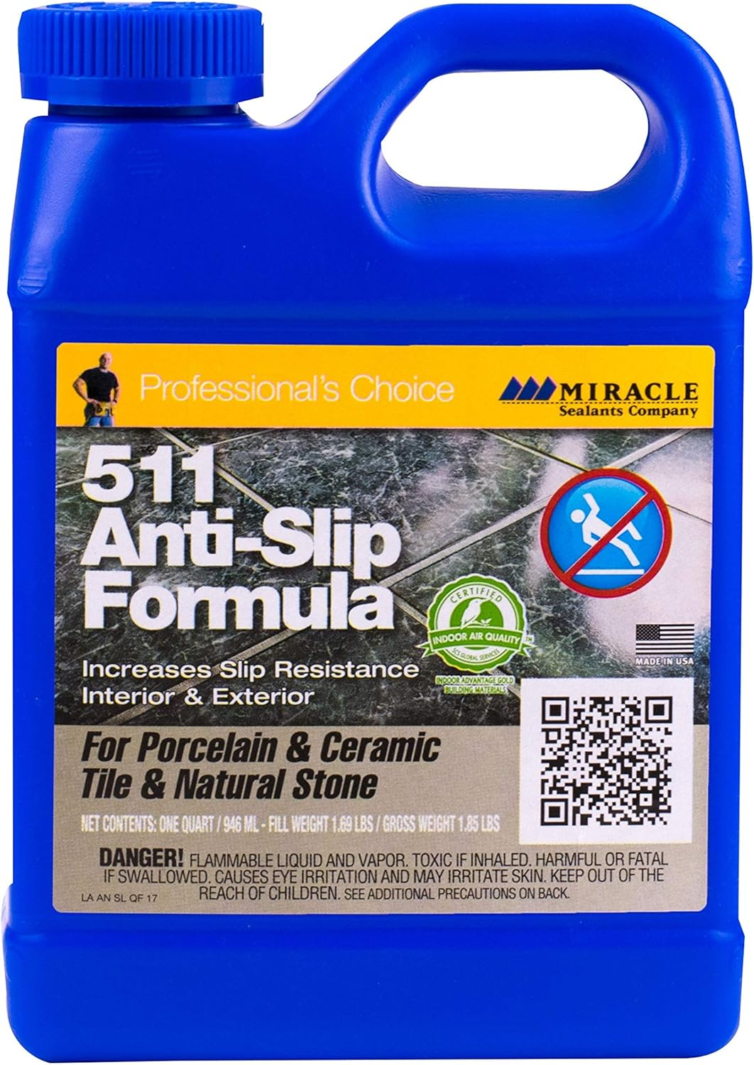 Miracle Sealants Multi-Surface 511 Anti-Slip Formula Qt, Clear