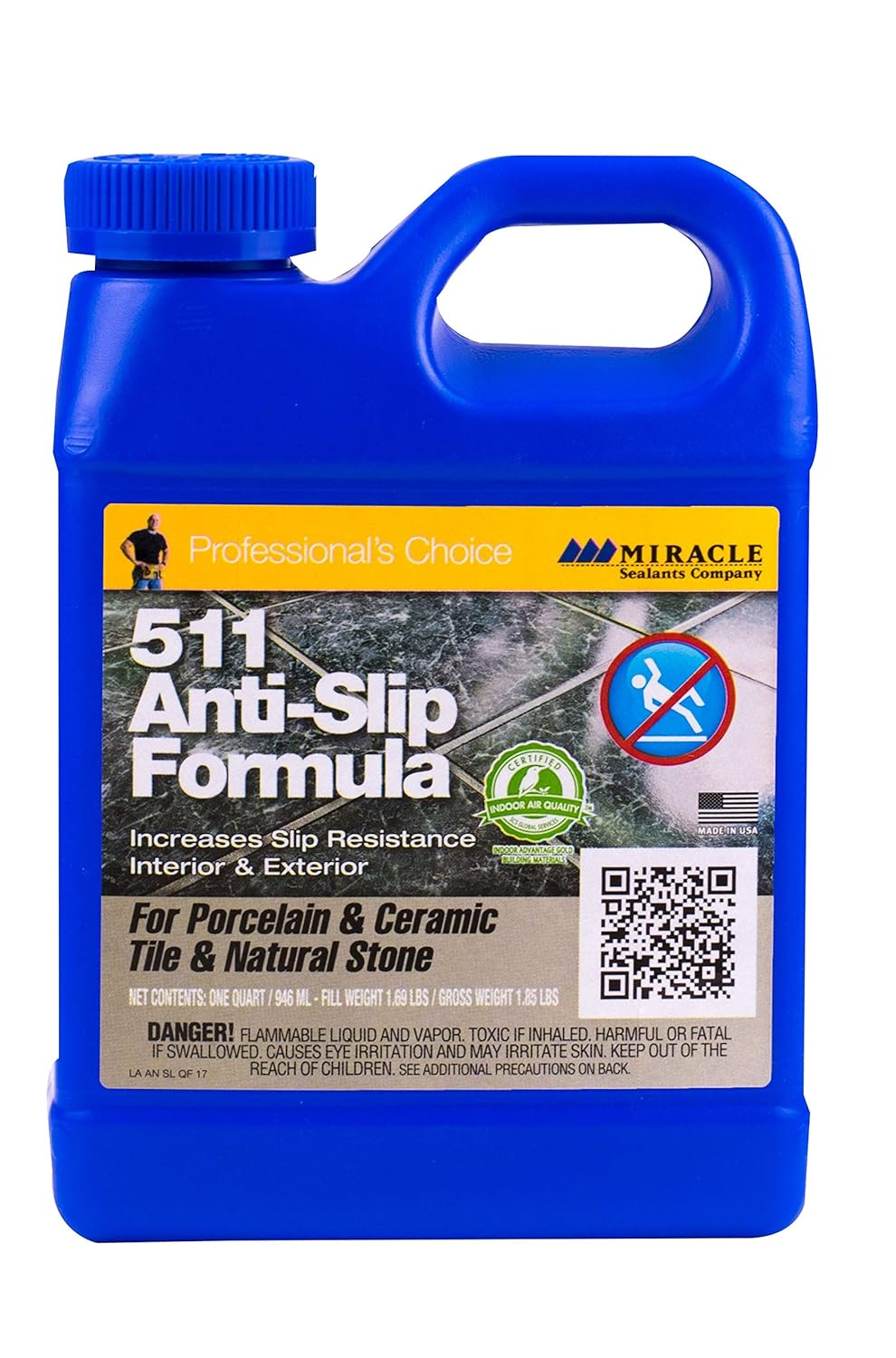 Miracle Sealants Multi-Surface 511 Anti-Slip Formula Qt, Clear