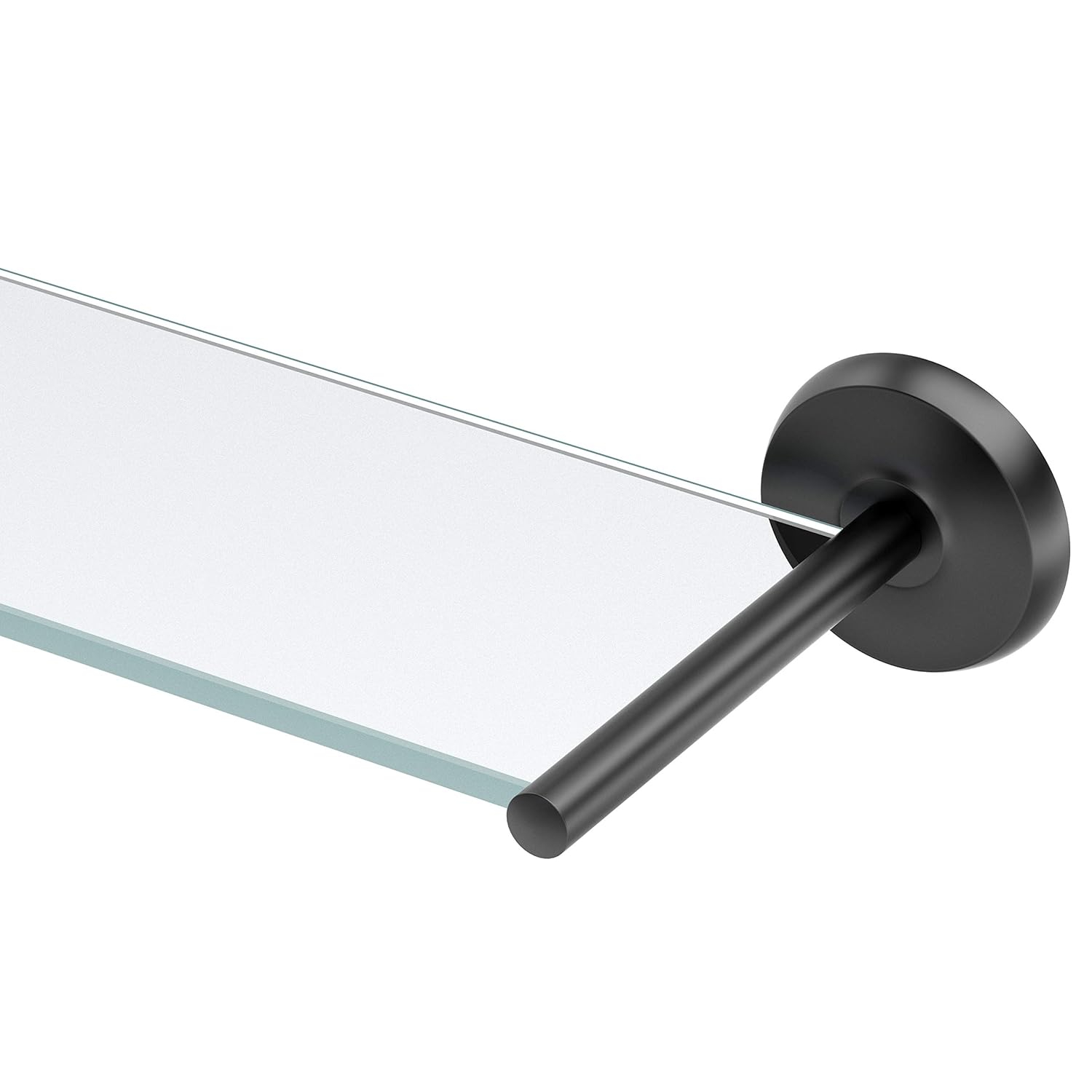 Gatco 5077MX Designer II Vanity Glass Shelf, Matte Black