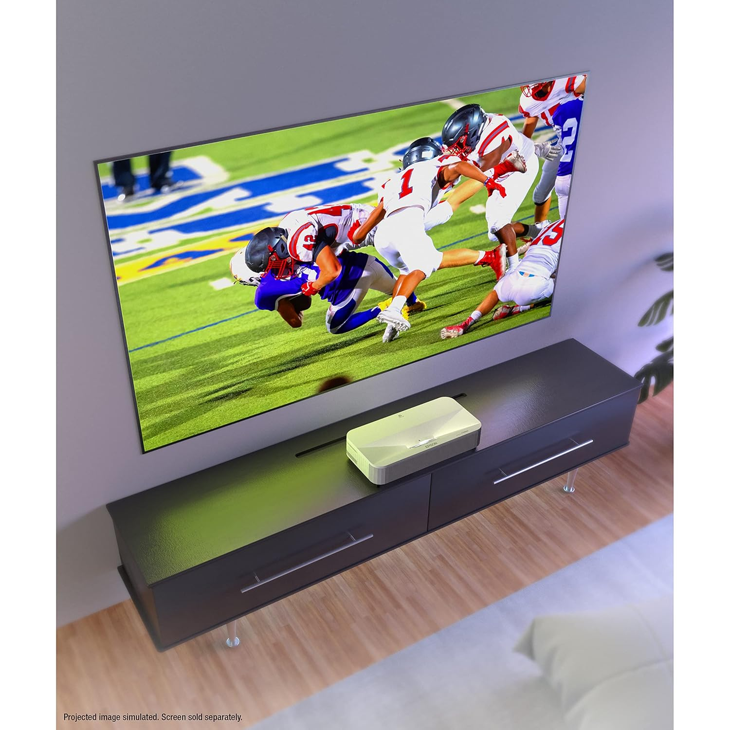 Epson EpiqVision Ultra LS800 4K PRO-UHD Ultra Short-Throw 3-Chip 3LCD Smart Streaming Laser Projector - White