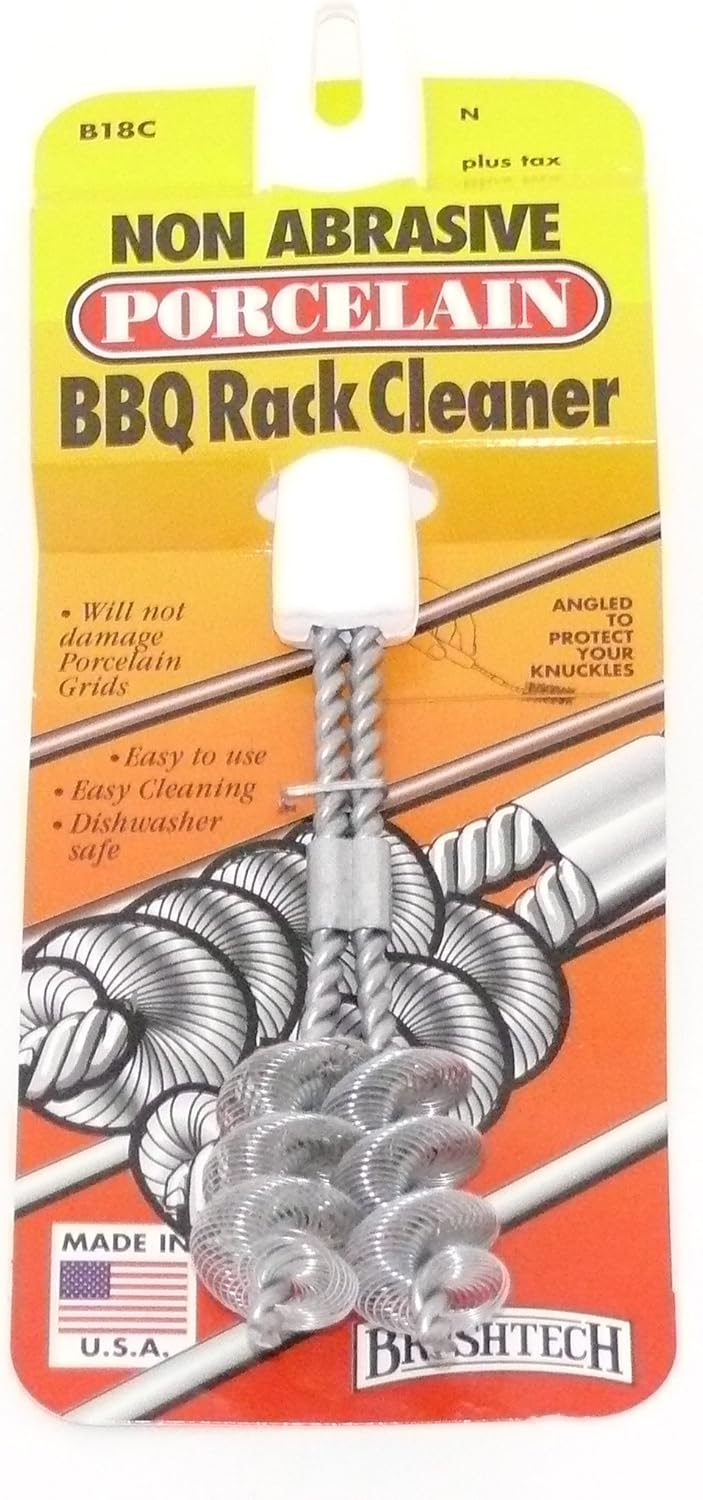 Brushtech Non-Abrasive Porcelain BBQ Rack Cleaner B18C
