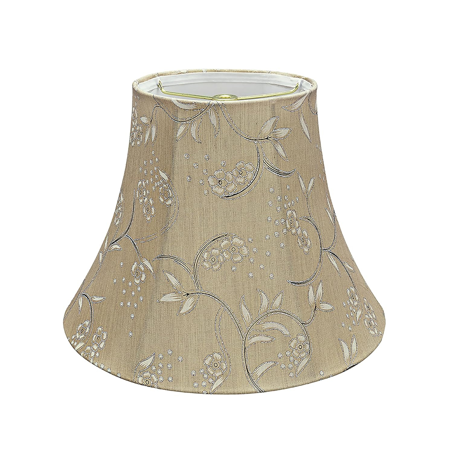 Aspen Creative 30163 Pantalla de Lámpara de Construcción de Araña con Forma de Campana Transicional en Oro Claro, 12" de Ancho (6" x 12" x 9-1/2")