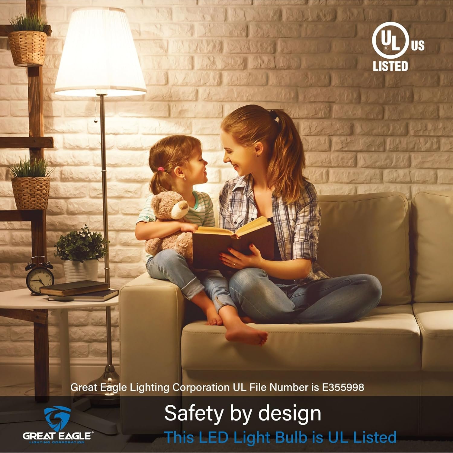 Great Eagle GU24 Led Bulb - 9W (60W Equivalent), Dimmable, 3000K Soft White, UL Listed, Twist-in Light Bulb, 2 Prong Light Bulbs (4-Pack)