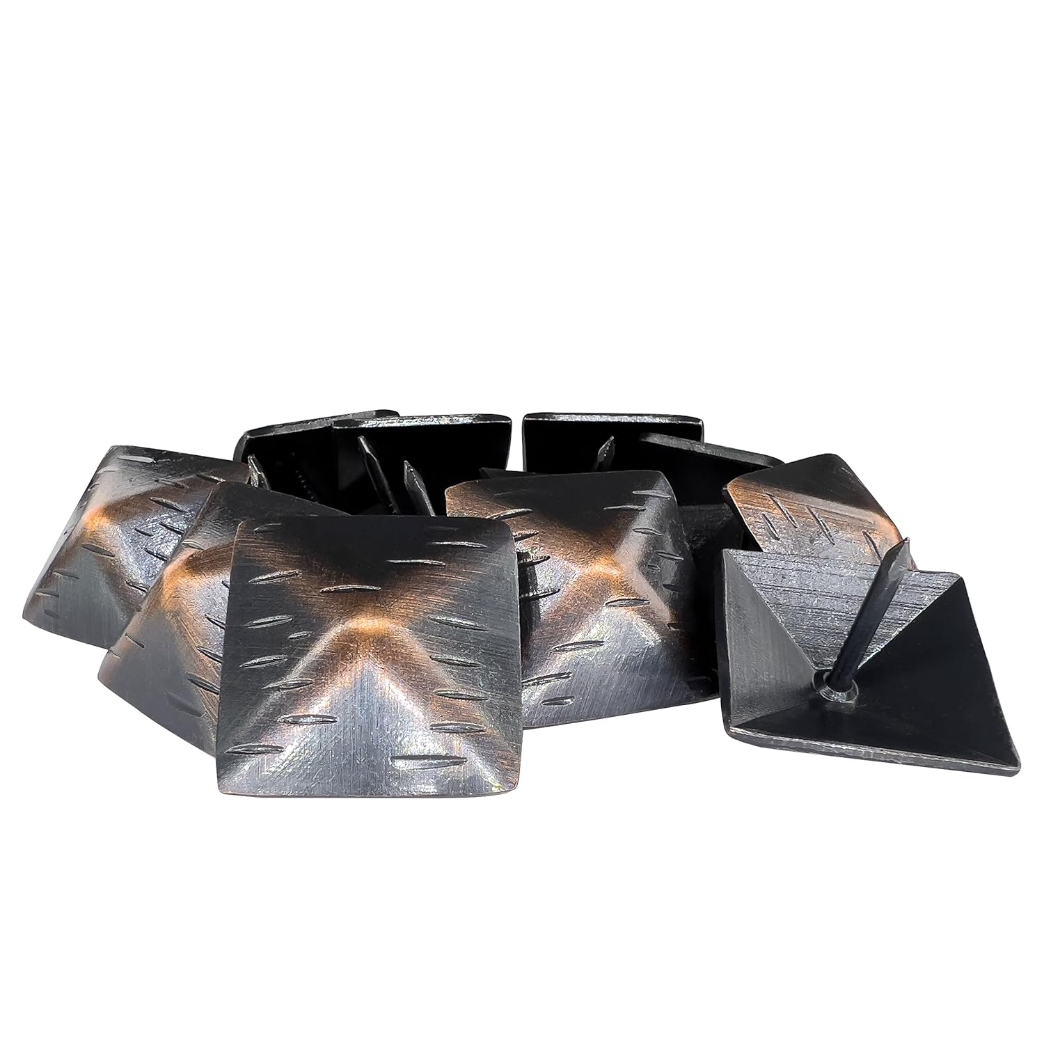 50 Pack - 1.25 Inch Iron Clavos - Decorative Nails - Square - Upholstery Tacks - Clavos - Antique Decorative Rustic Nails for Wood, Decorative Door Studs, Farm Barn Door, Furniture Nails