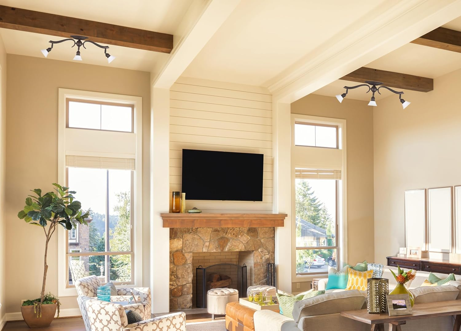 Canarm IT217A03ORB10 Addison 3, Bronze Finish Track Lighting