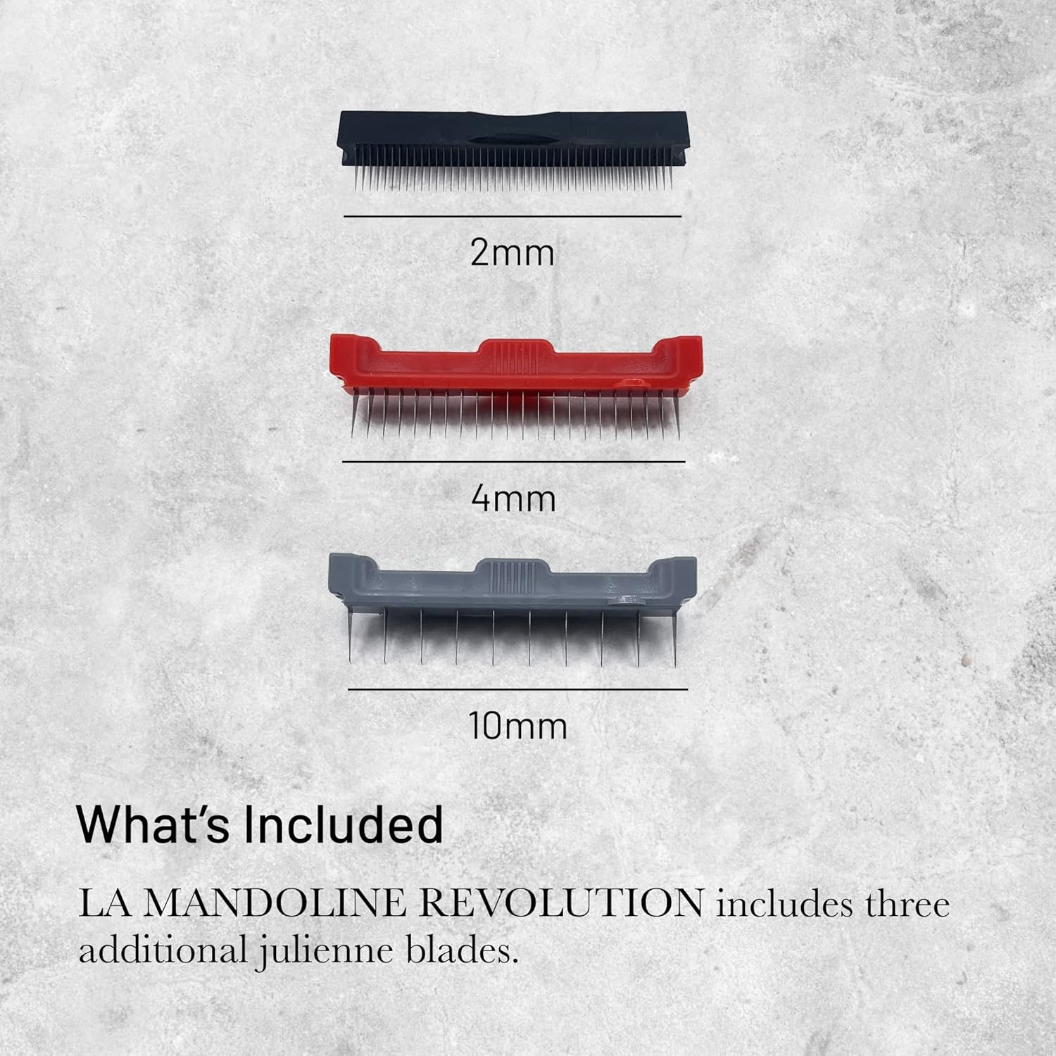 de Buyer LA MANDOLINE REVOLUTION - Removable, Double-Sided Stainless Steel Blade - Ideal for Cutting, Shredding, Dicing & Cubing - Includes Three Julienne Blades - Made in France