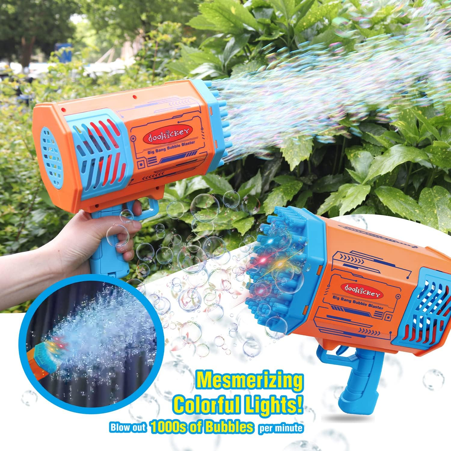 Rechargeable Big Bang Bubble Blaster