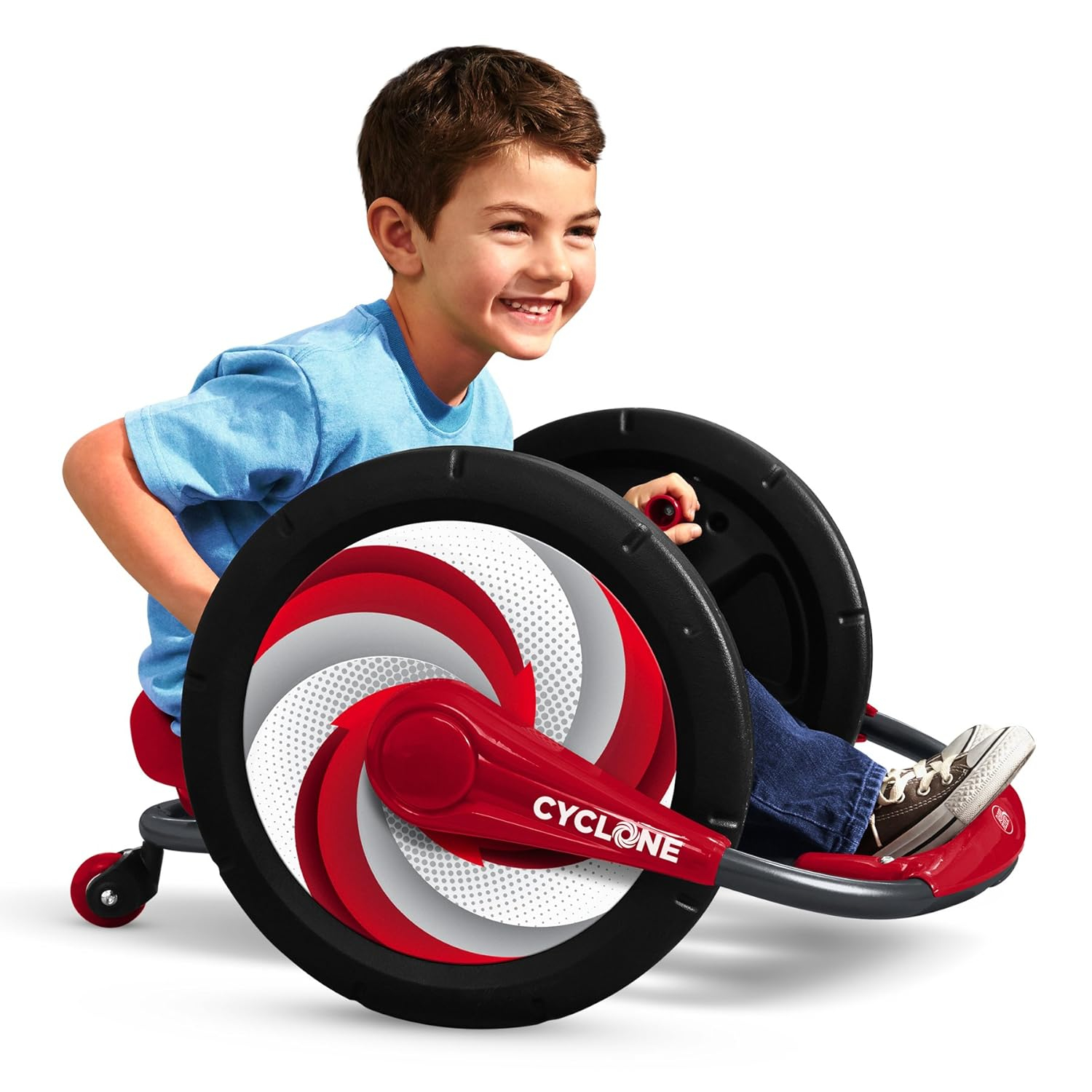 Radio Flyer, Cyclone Ride-on for Kids, Arm Powered, 16" Wheels, Red, Multipack Quantity 1
