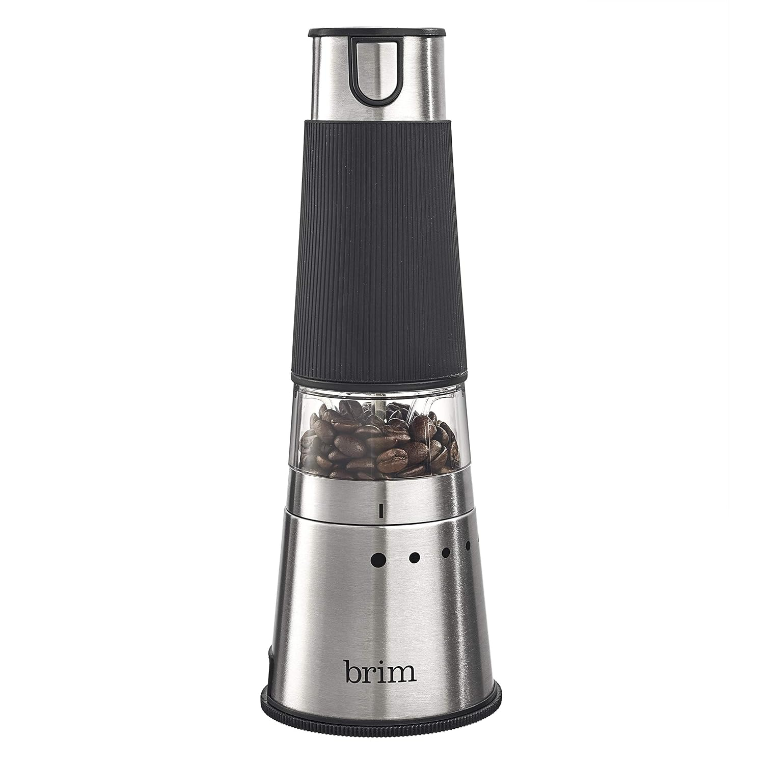 Brim - 1.6-Oz Electric Handheld Electric Coffee Grinder - Stainless Steel