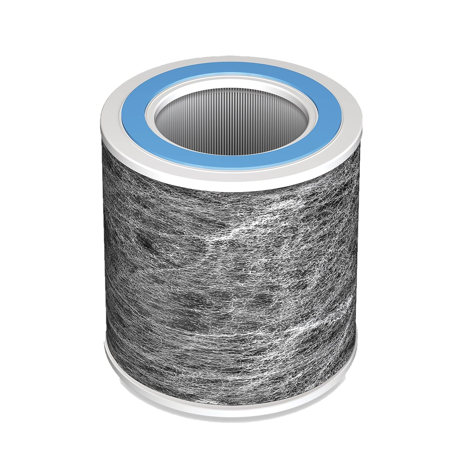 Compact White and Gray HEPA Air Purifier Filter