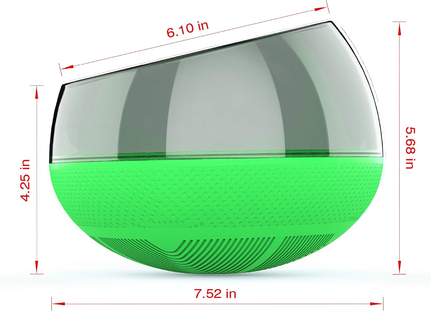 ANYPET Slow Feeder Bowl for Small Medium Dogs Cats, No-Spill Large Capacity Interactive Feeder, Green (APF03G)