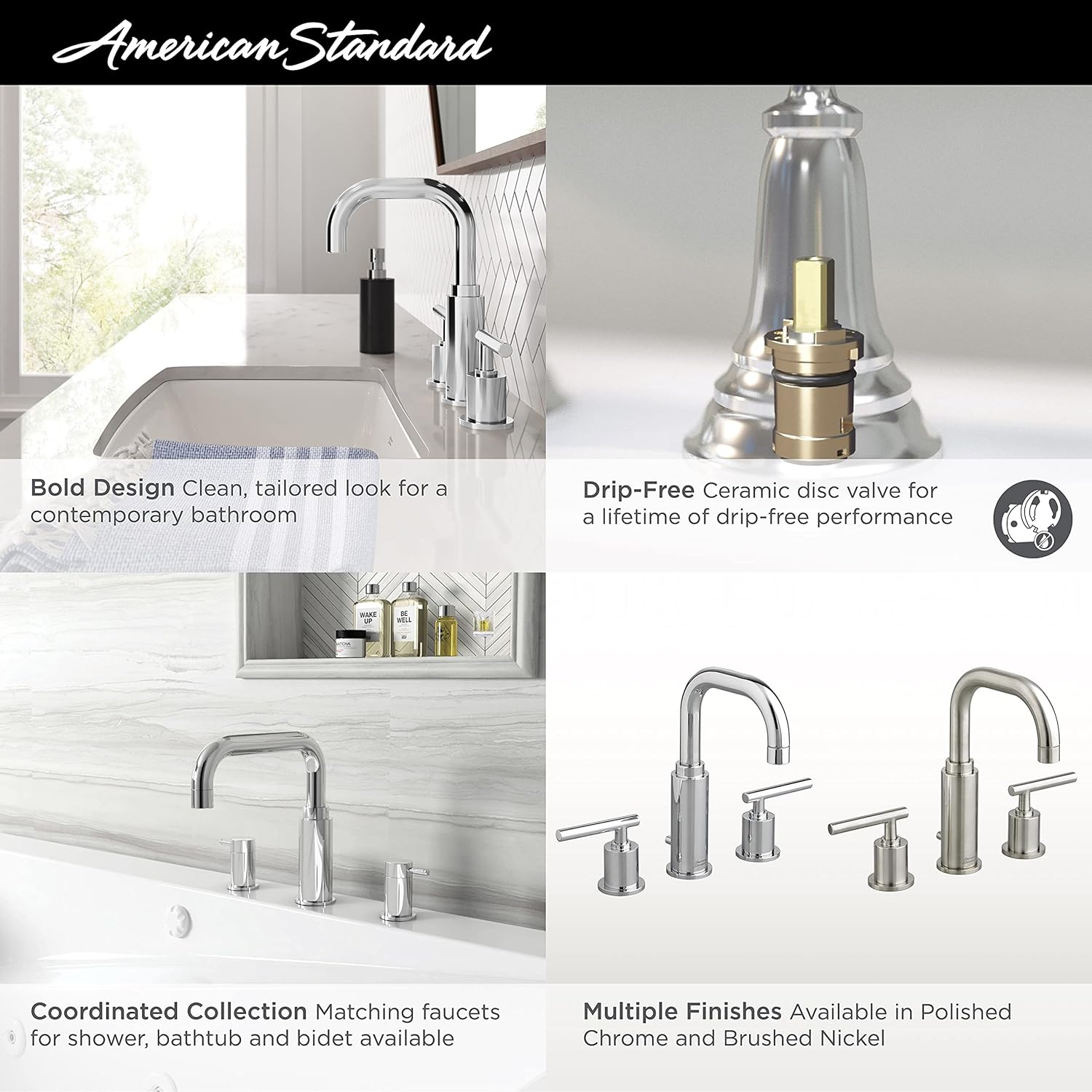 American Standard Mid Arc,Chrome,American Standard,Serin  2064831.002