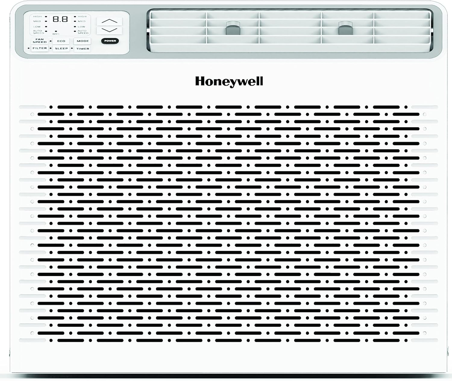 Honeywell 8,000 BTU Digital Window Air Conditioner, Remote, LED Display, 4 Modes, Eco, 350 sq ft Coverage
