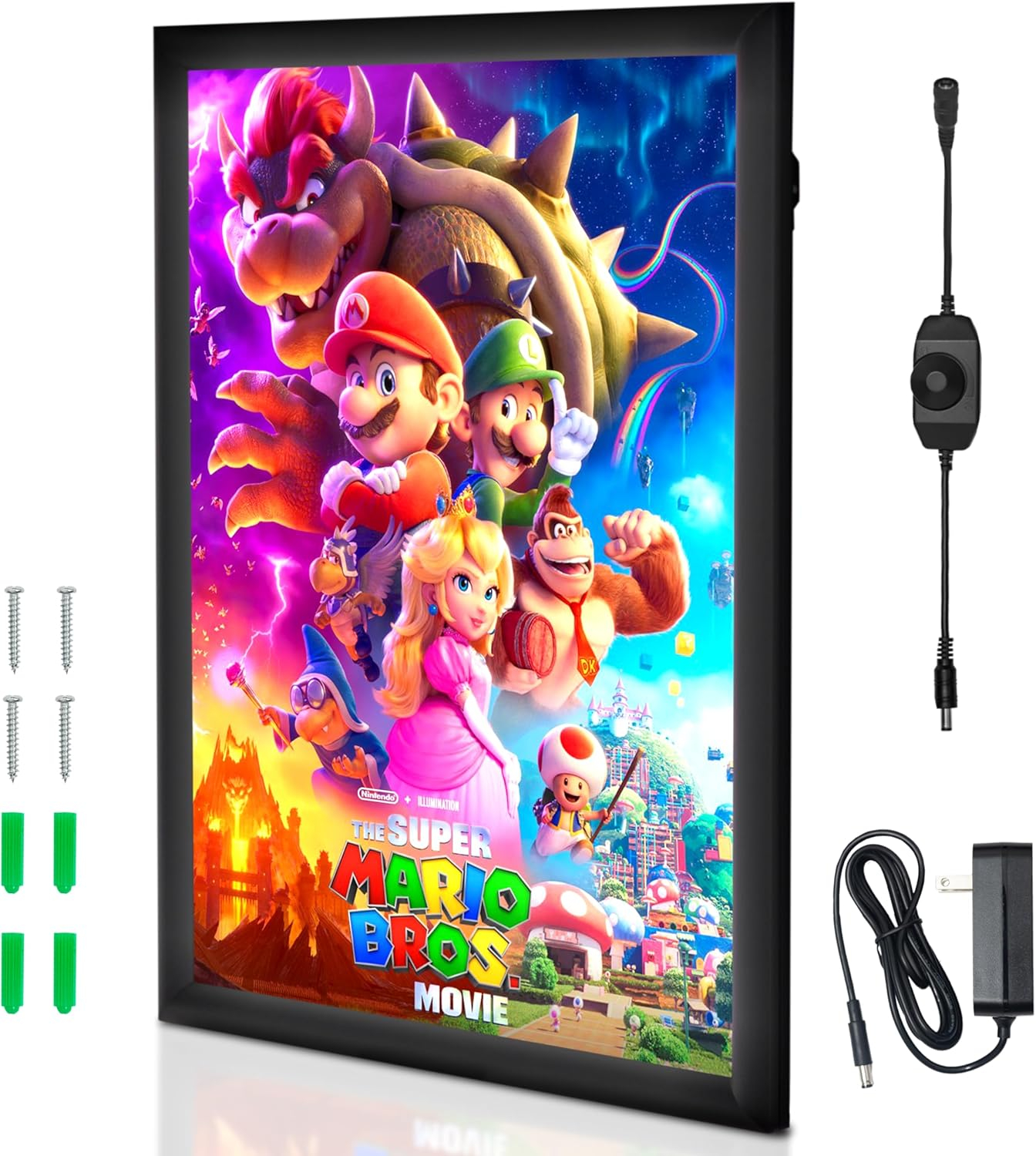 NexaFrame LED Poster Frame - 16x24 Light Box for Movie Posters - Dimmer Switch