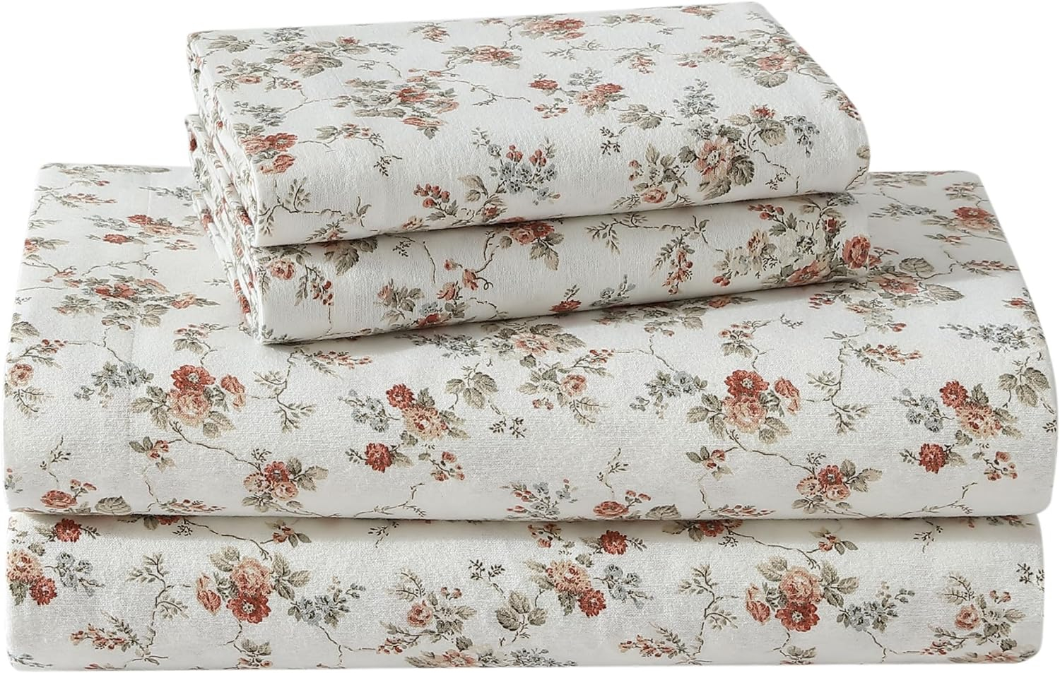 Laura Ashley Laura Ashley Cotton Flannel Cozy Sheet Sets