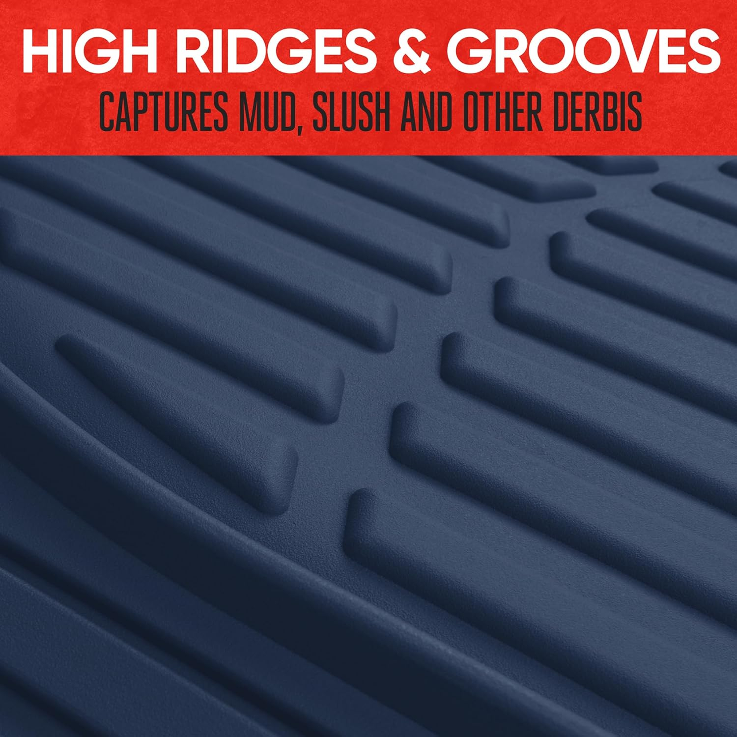 Motor Trend FlexTough Contour - Deep Dish Heavy Duty Rubber Car Floor Mats