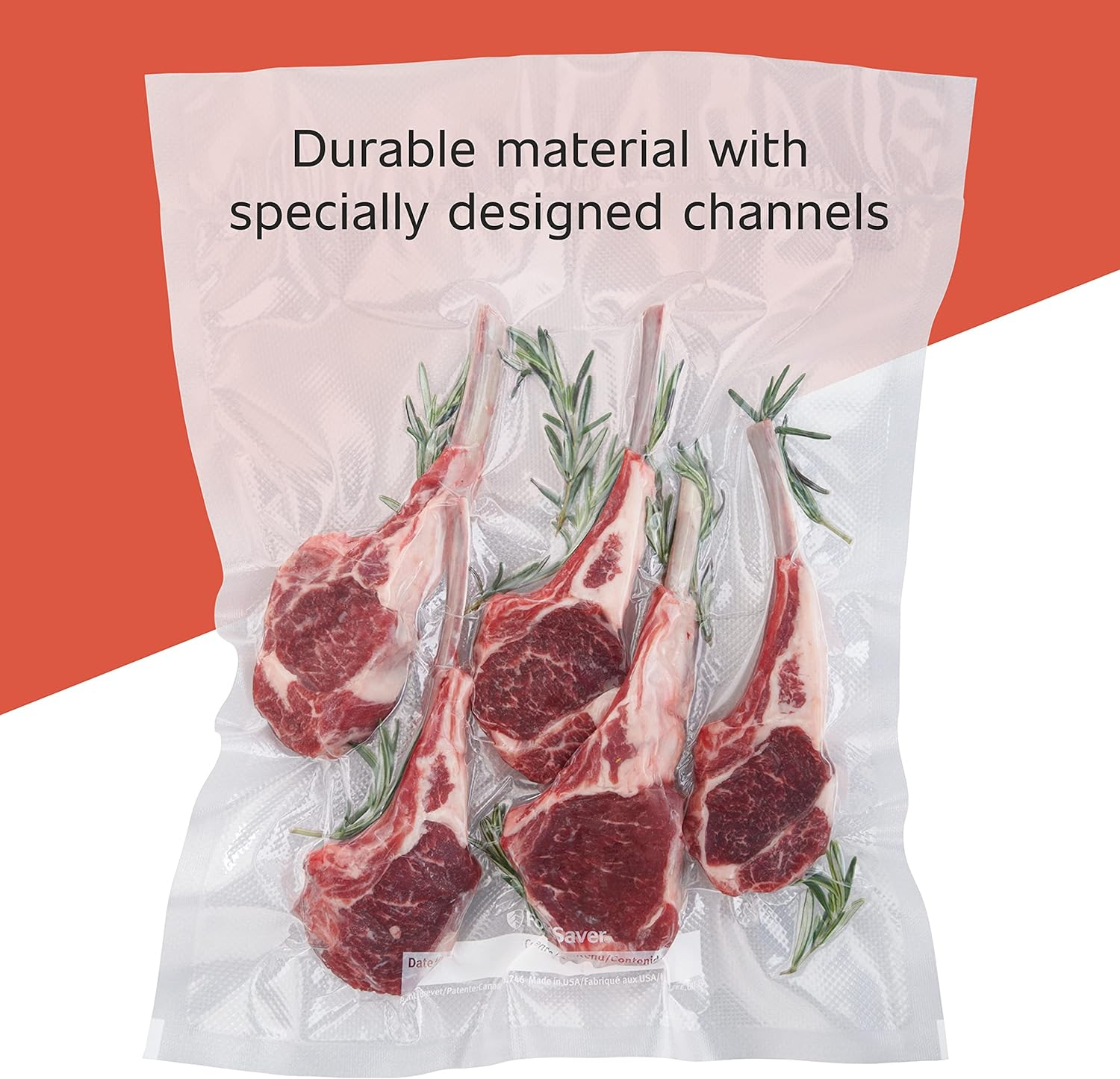 Clear 11" x 16' Expandable Heat-Seal Vacuum Sealer Rolls