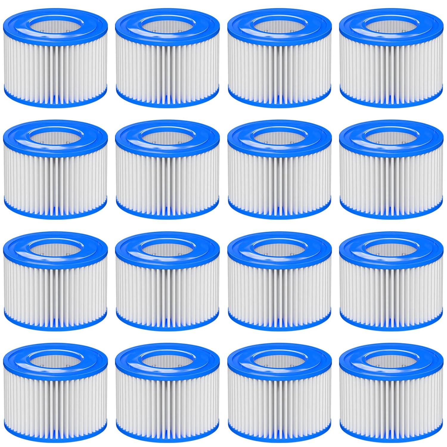 Type Ⅵ Hot Tub Spa Filter Replacement Compatible with Lay-Z-Spa, Coleman SaluSpa 90352E 58323, Inflatable Hot Tub, Swimming Pool Pump Filter Type Ⅵ Cartridge, 8 Pack