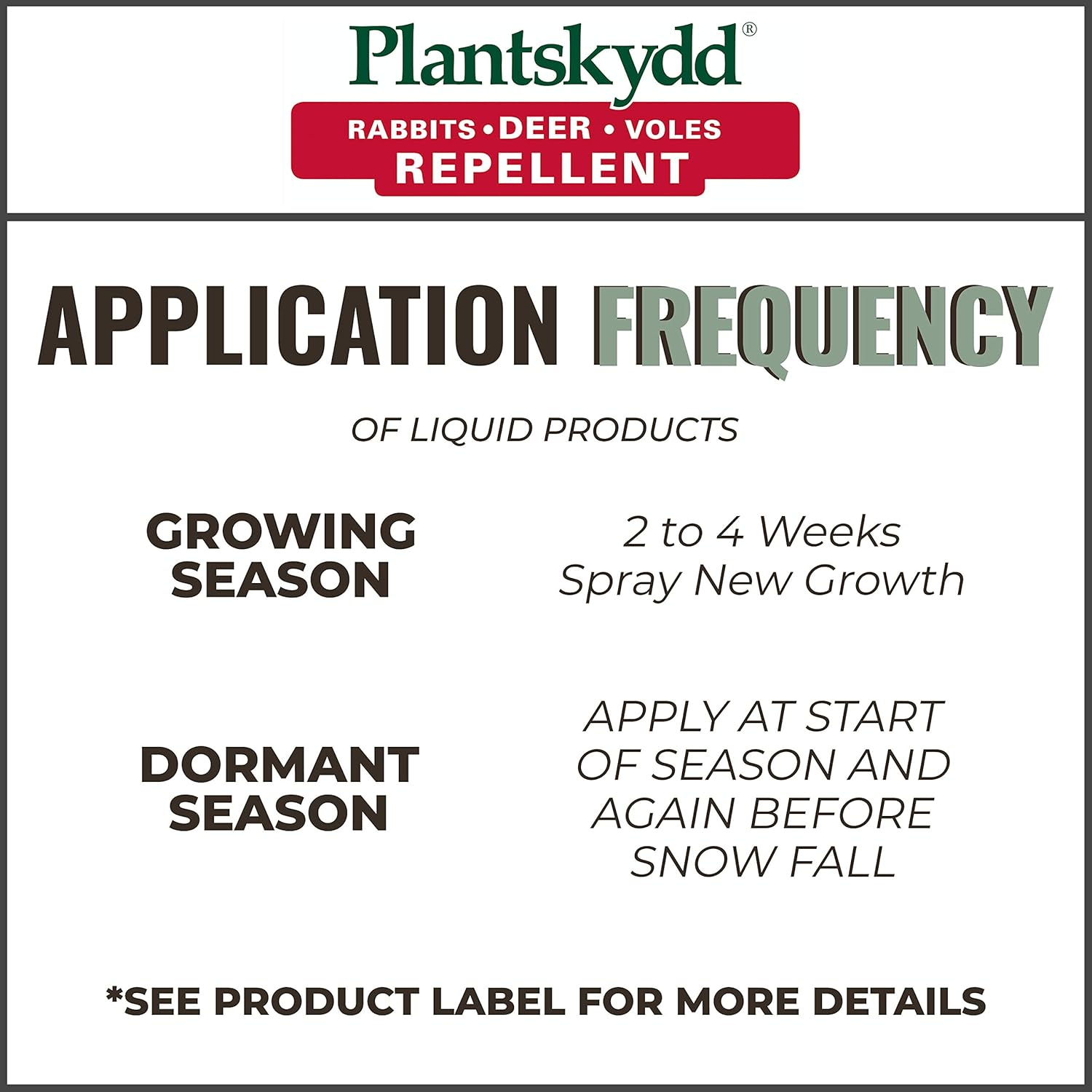 Plantskydd Animal Repellent - Repels Deer, Rabbits, Elk, Moose, Hares, Voles, Squirrels, Chipmunks and Other Herbivores; Ready to Use Liquid - 32 Oz Spray Bottle (PS-1L)