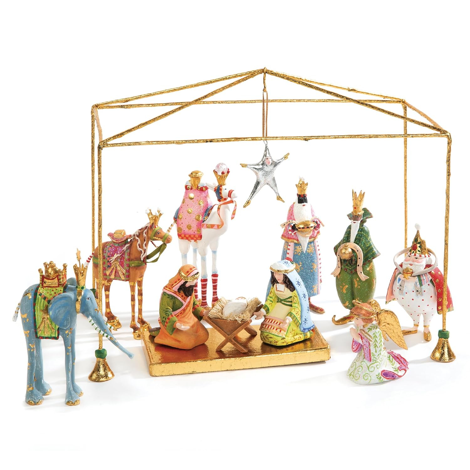MacKenzie-Childs 13 Piece Nativity Patience Brewster Mini Introductory Set