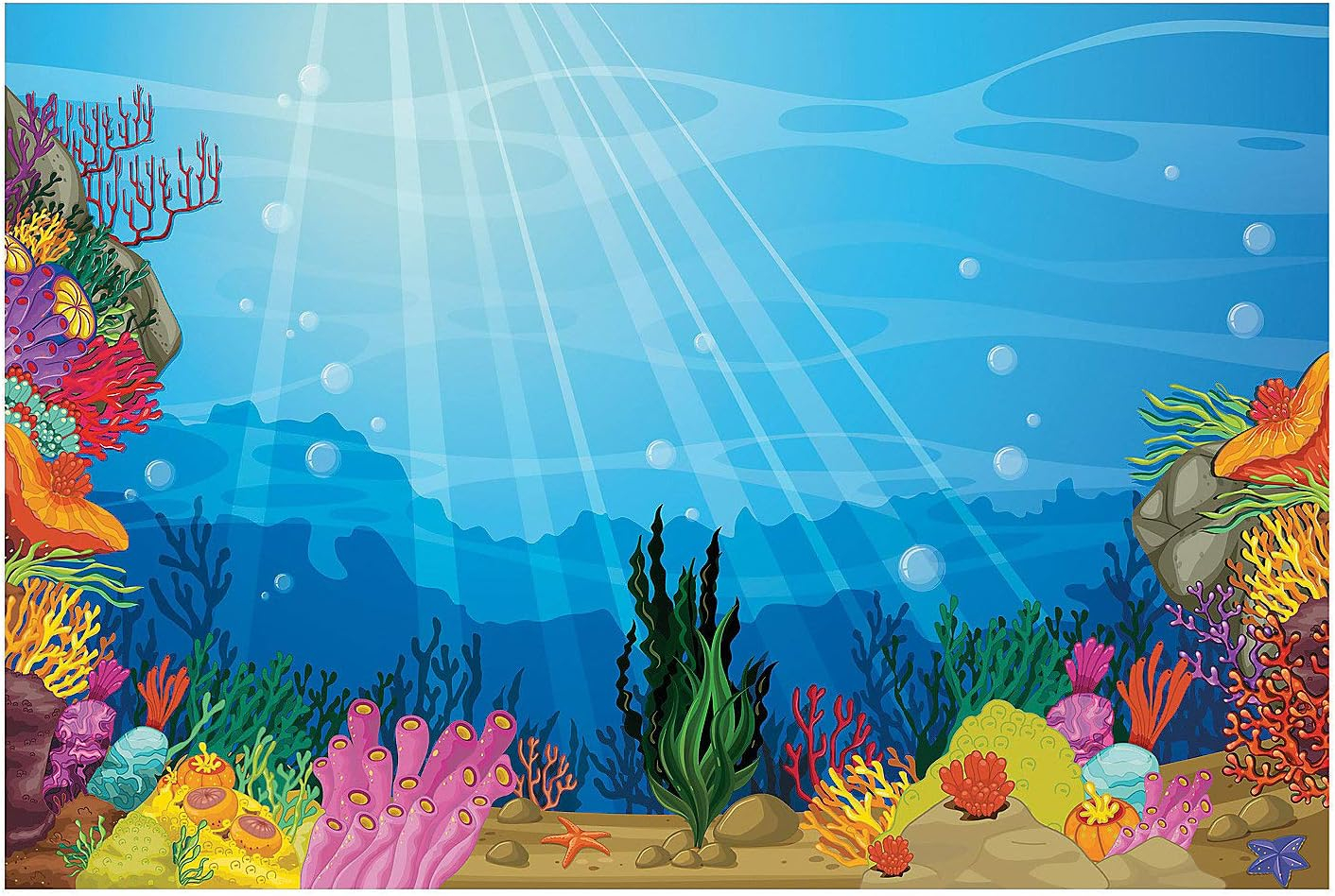 Vbs Under The Sea Backdrop Banner - Party Decor - 3 Pieces