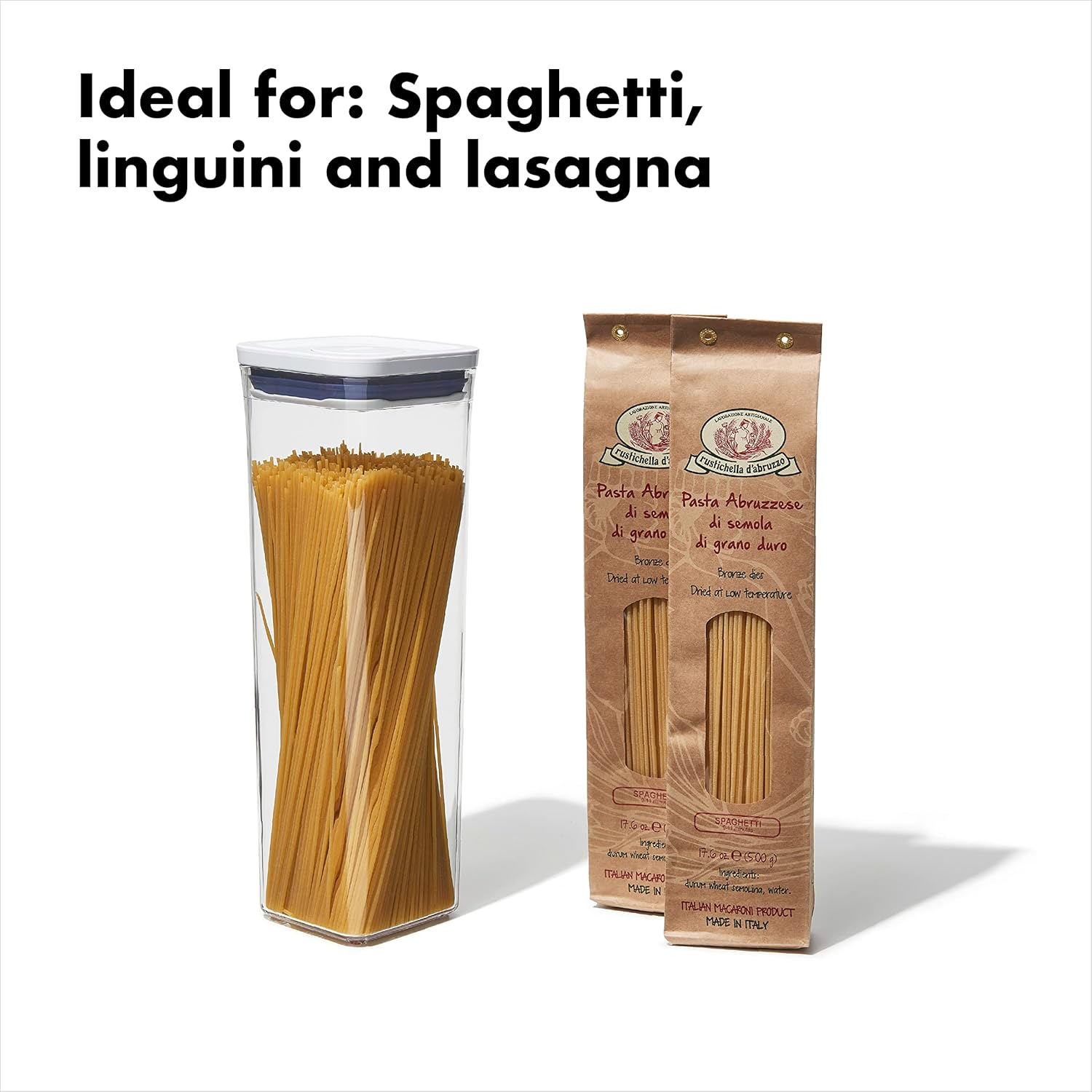 Clear Tall Plastic Airtight Food Storage Container